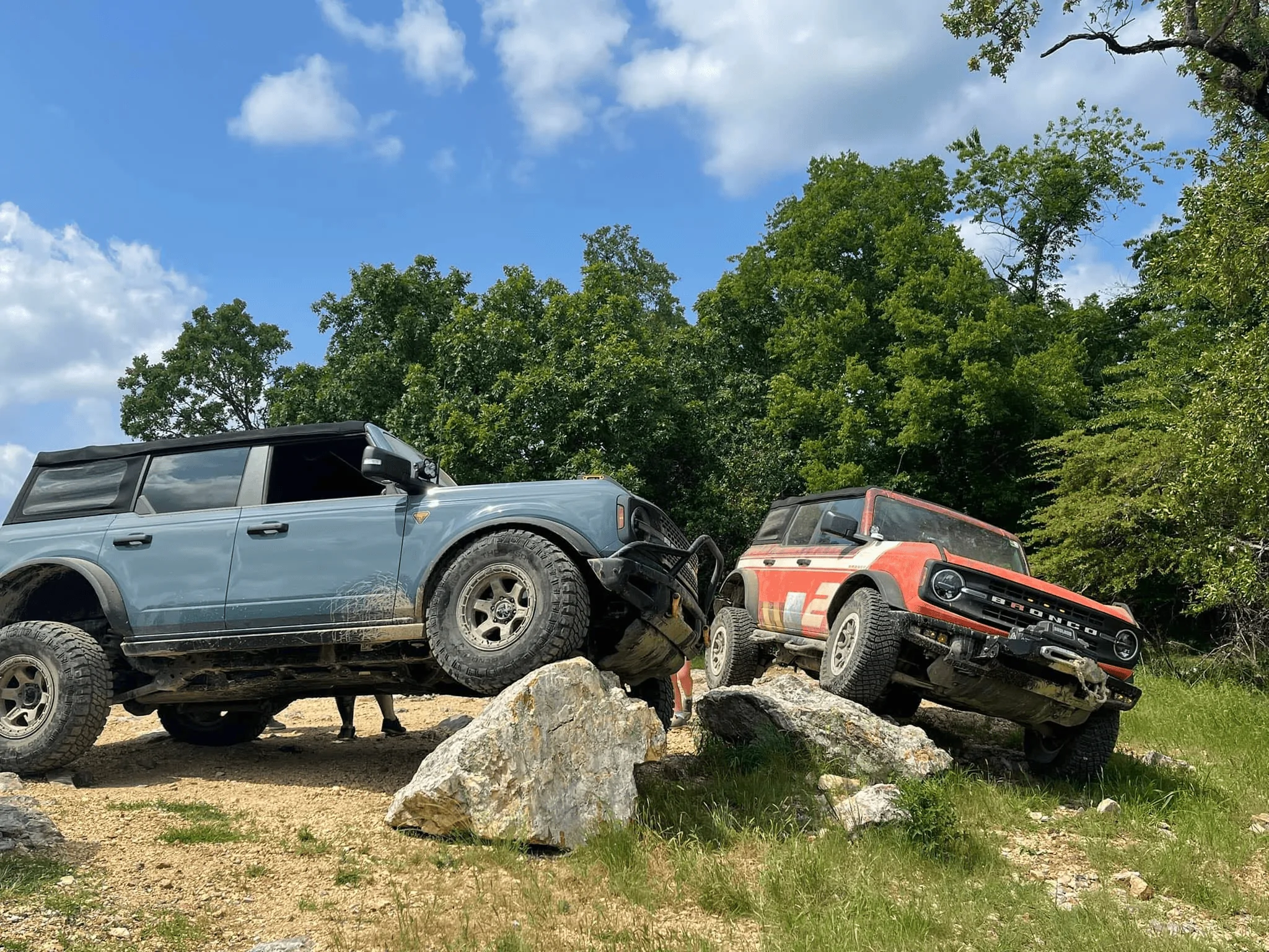 Ford Bronco 3 Broncos tackle the Fun Run 2022 at Hot Springs Off Road Park 1652788397713