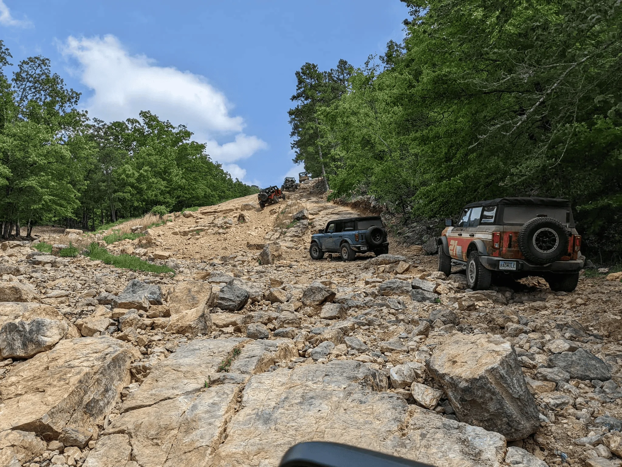 Ford Bronco 3 Broncos tackle the Fun Run 2022 at Hot Springs Off Road Park 1652790367723