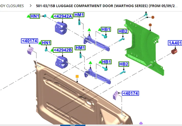 Ford Bronco Bronco Raptor parts and numbers starting to show in catalog system 1652802378757