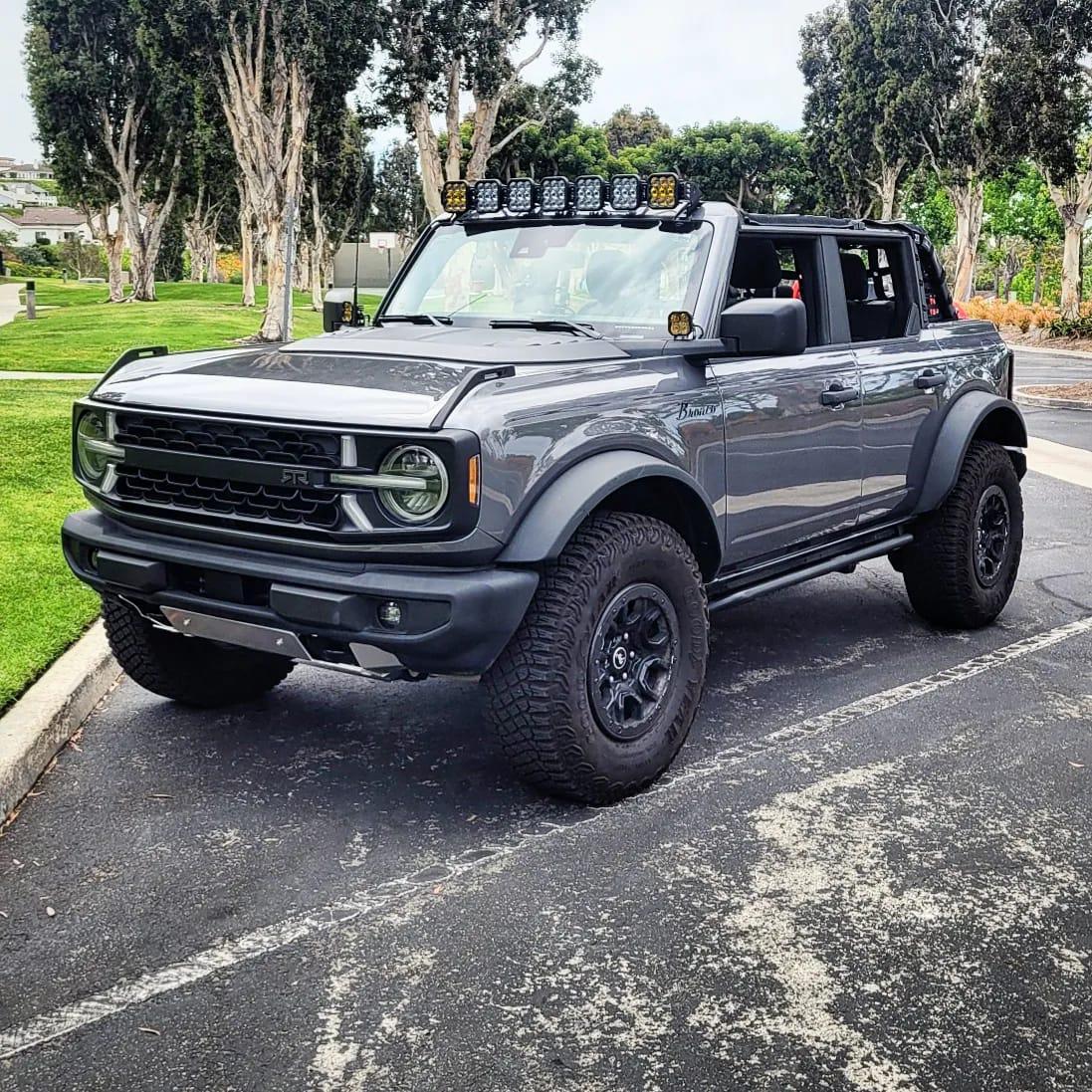 Ford Bronco Carbonized Gray Bronco | RTR Grille, Ford Hood Scoop, Roof Lights, Ditch Lights, Asfir Skids 281057649_10227924711087415_8755189351614357959_n