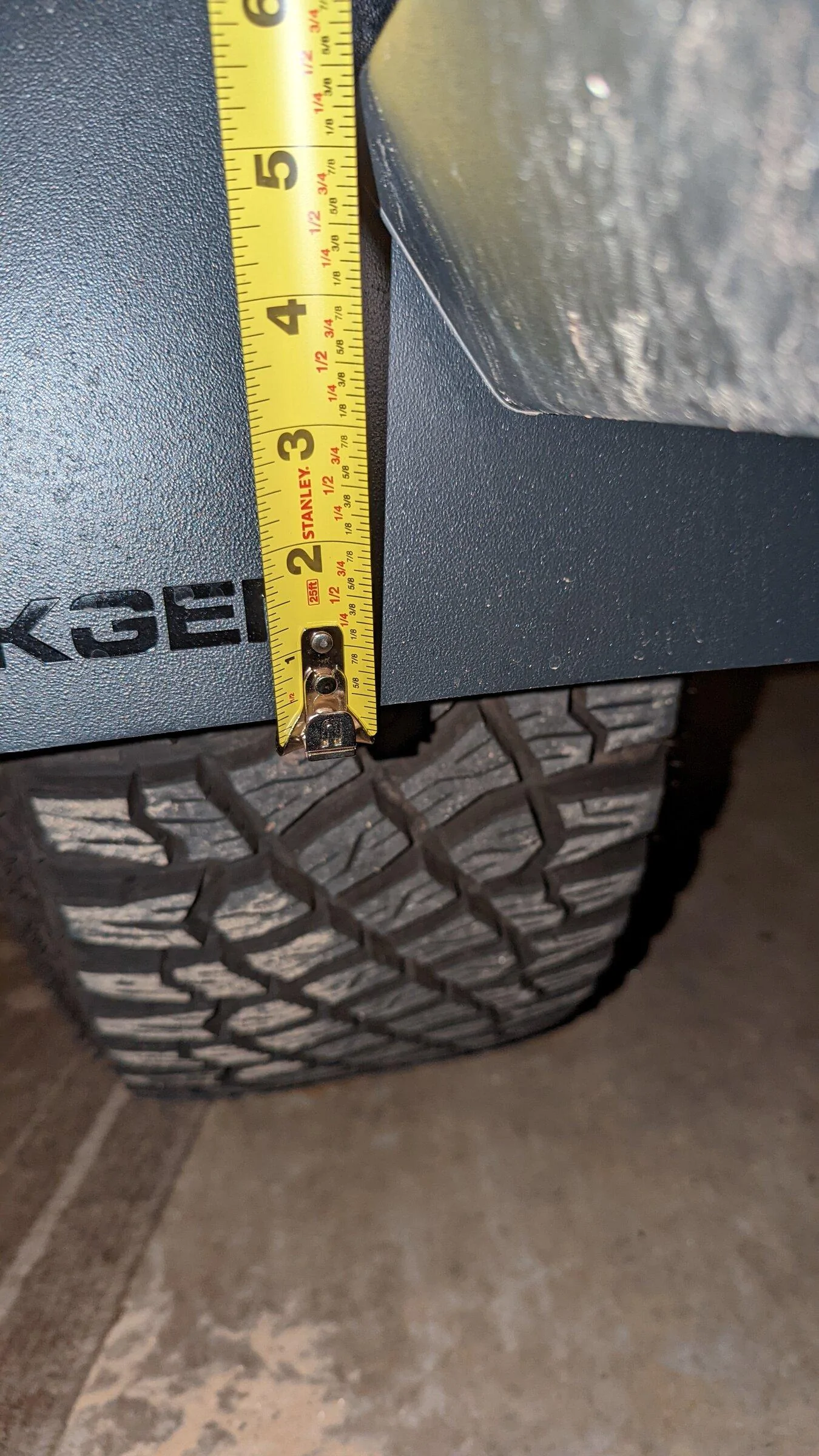 Ford Bronco Rek Gen Mud Flaps installed on my Sasquatch PXL_20220517_214332163