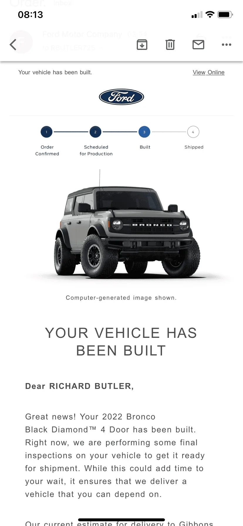 Ford Bronco 5/9 Build Week group. (ManSquatch Week) 07237648-AC90-4EF8-BEE4-0A40FAC91AD0