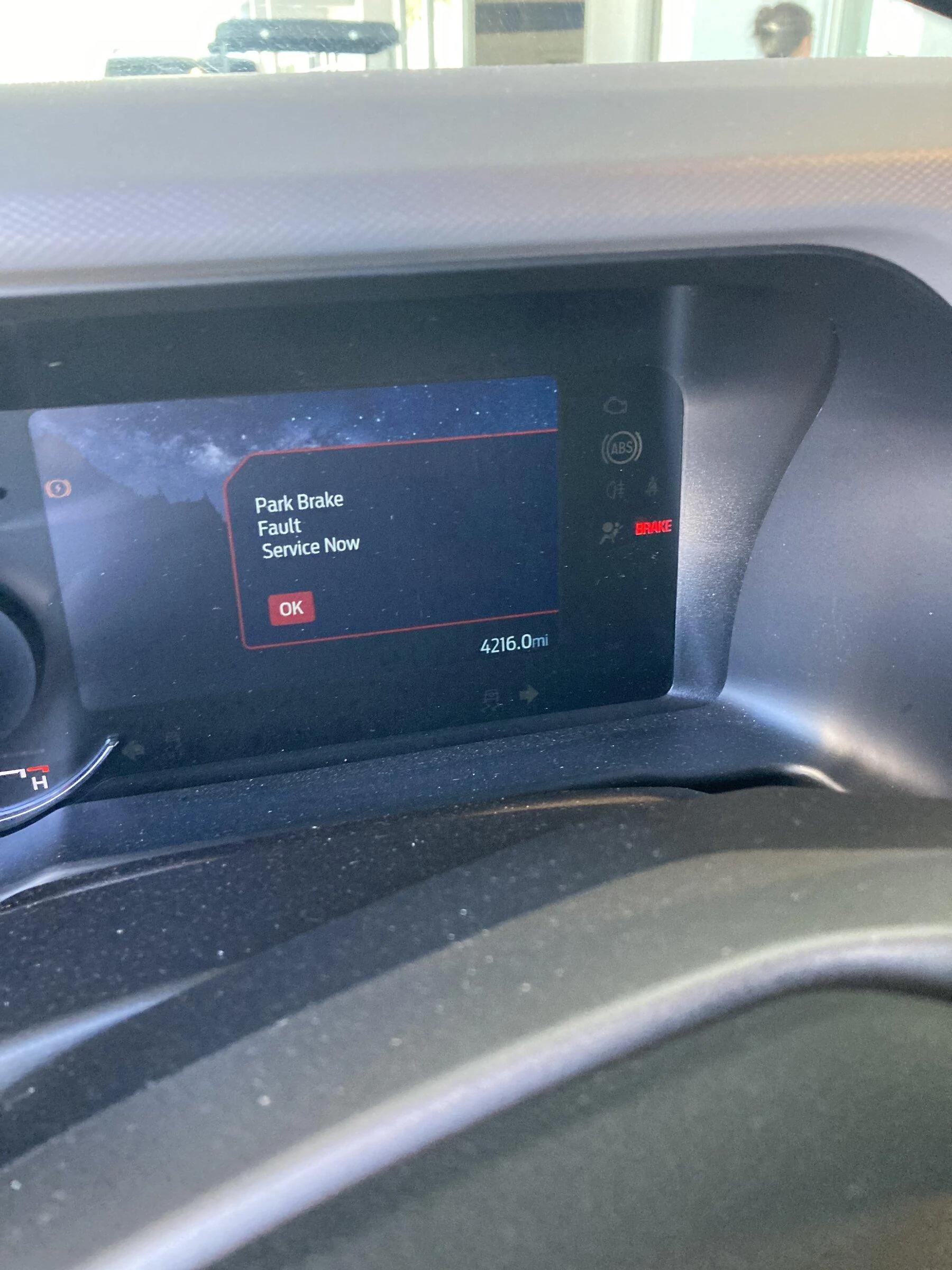 Ford Bronco parking brake fault when I get in the car?  happened twice now 6FFFB44B-5BE2-4E1F-B6C1-082BB46573F9