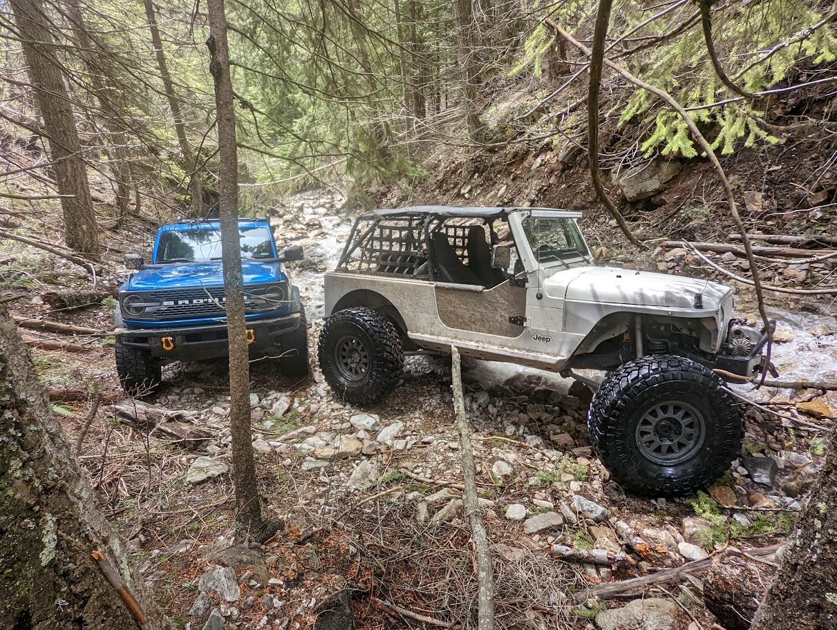 Ford Bronco Two Broncos and a Jeep Run Compressor Trail PXL_20220515_202034600