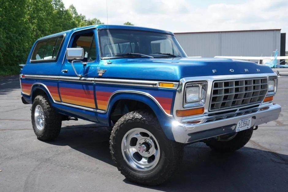 Ford Bronco Retro Sunset Stripes on my Black Diamond AA648340-9AEC-4795-9078-3A7BE215B7E4