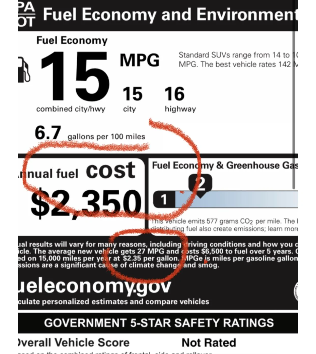 Ford Bronco Bronco Raptor window stickers now appearing. Reveals 15 MPG AADC26EE-D0EF-4C57-A9DB-CBD9EC2721BA