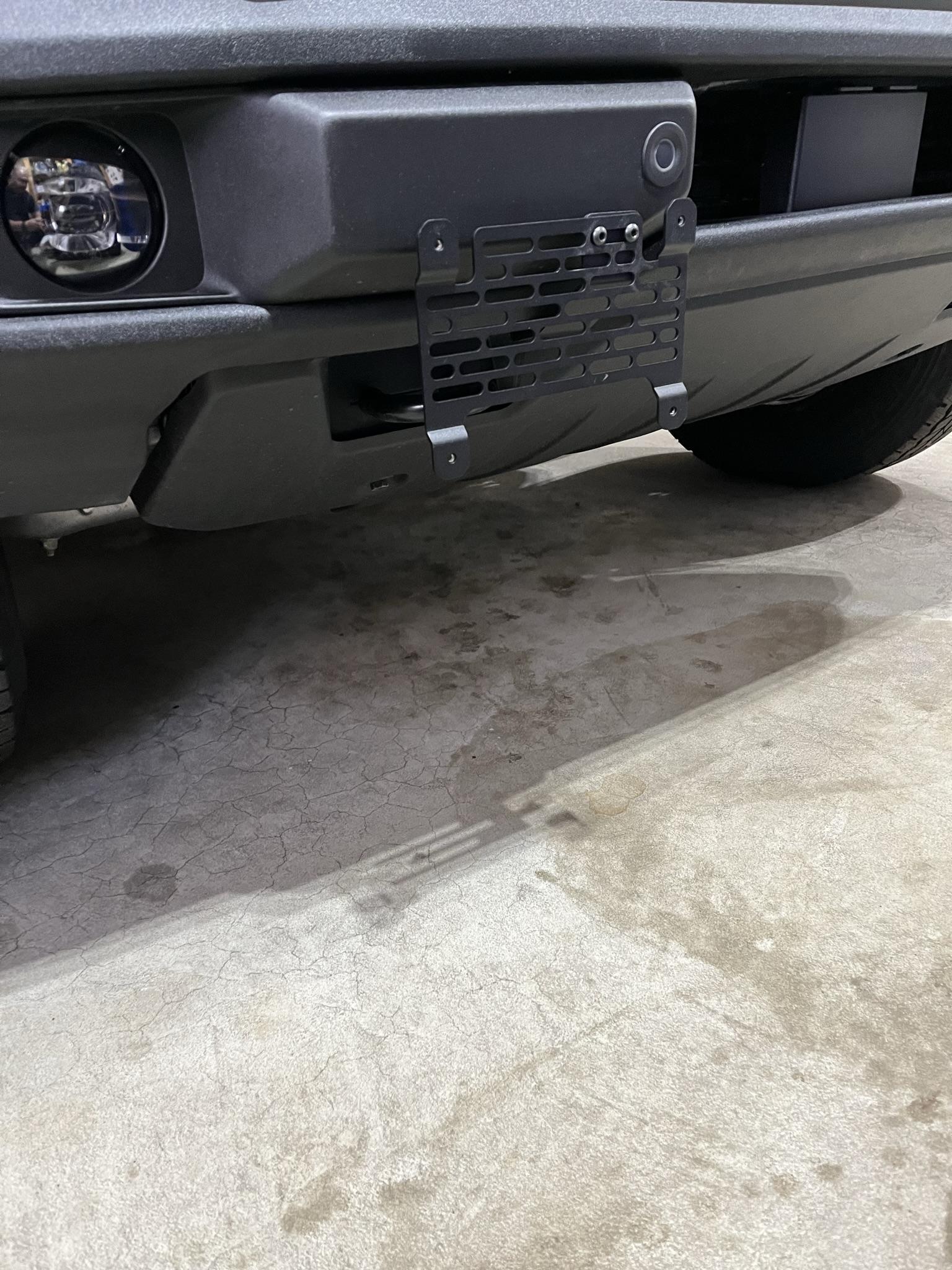 Ford Bronco Front License Plate placement IMG_6050.JPEG