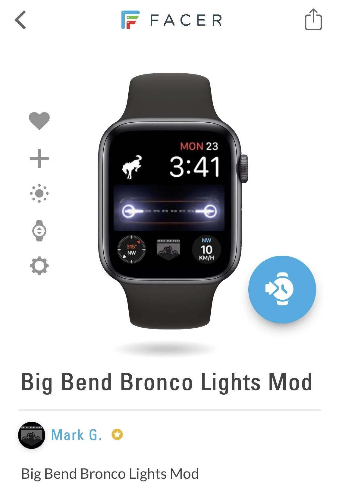 Ford Bronco Bronco Apple Watch Faces A6320A35-2A9B-4ACC-A0FB-86445D5BFCEC