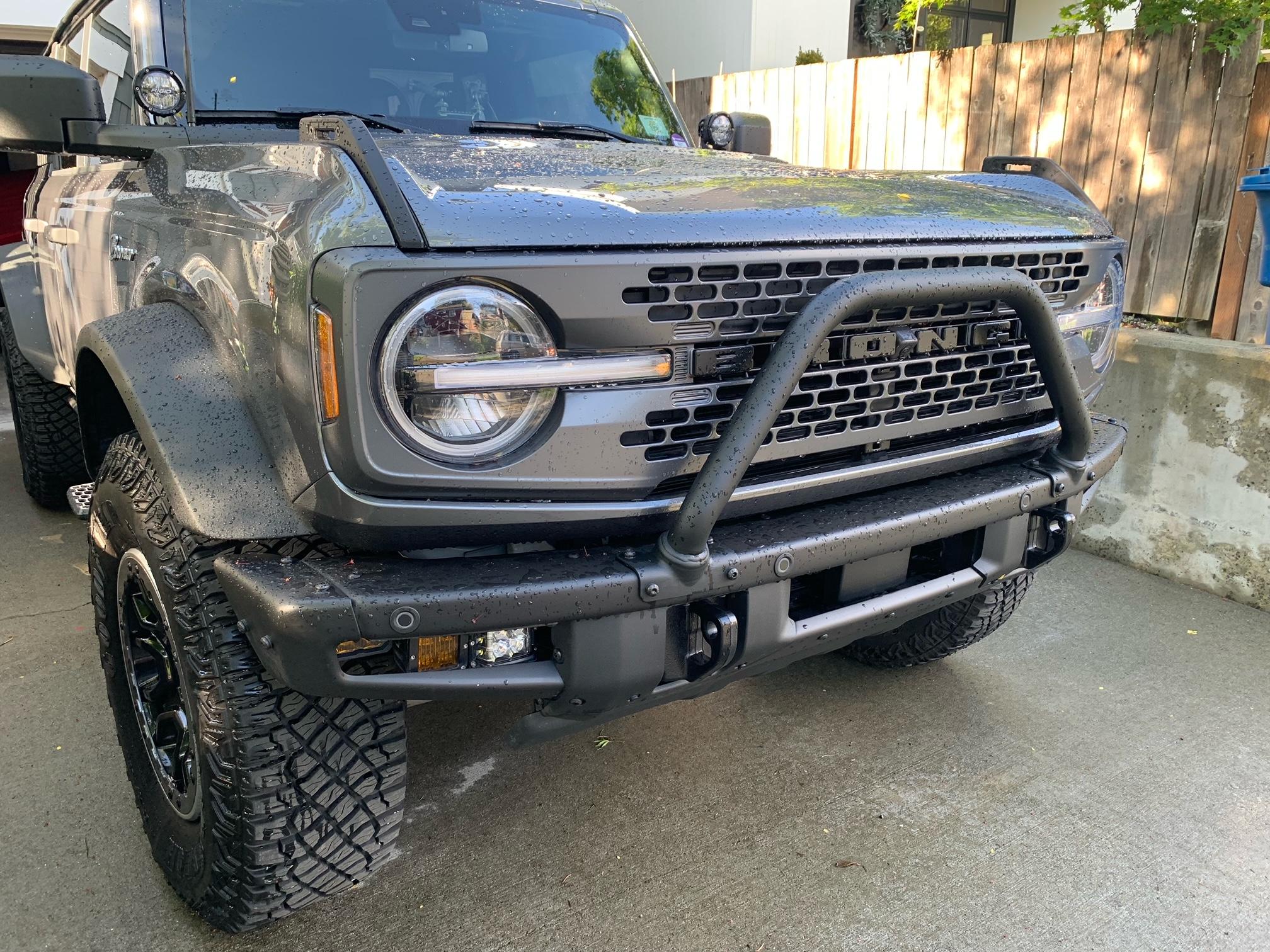 Ford Bronco BAMF bumper outifitted and ready Befor