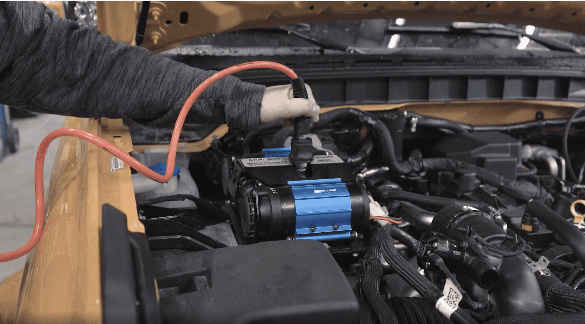 Ford Bronco KR Off-Road ARB Compressor Engine Bay Mount Screen Shot 2022-05-13 at 9.13.36 AM