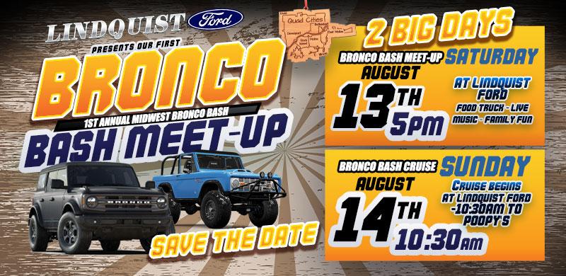 Ford Bronco Midwest Bronco Bash - Meet Up! Flyer Up BN