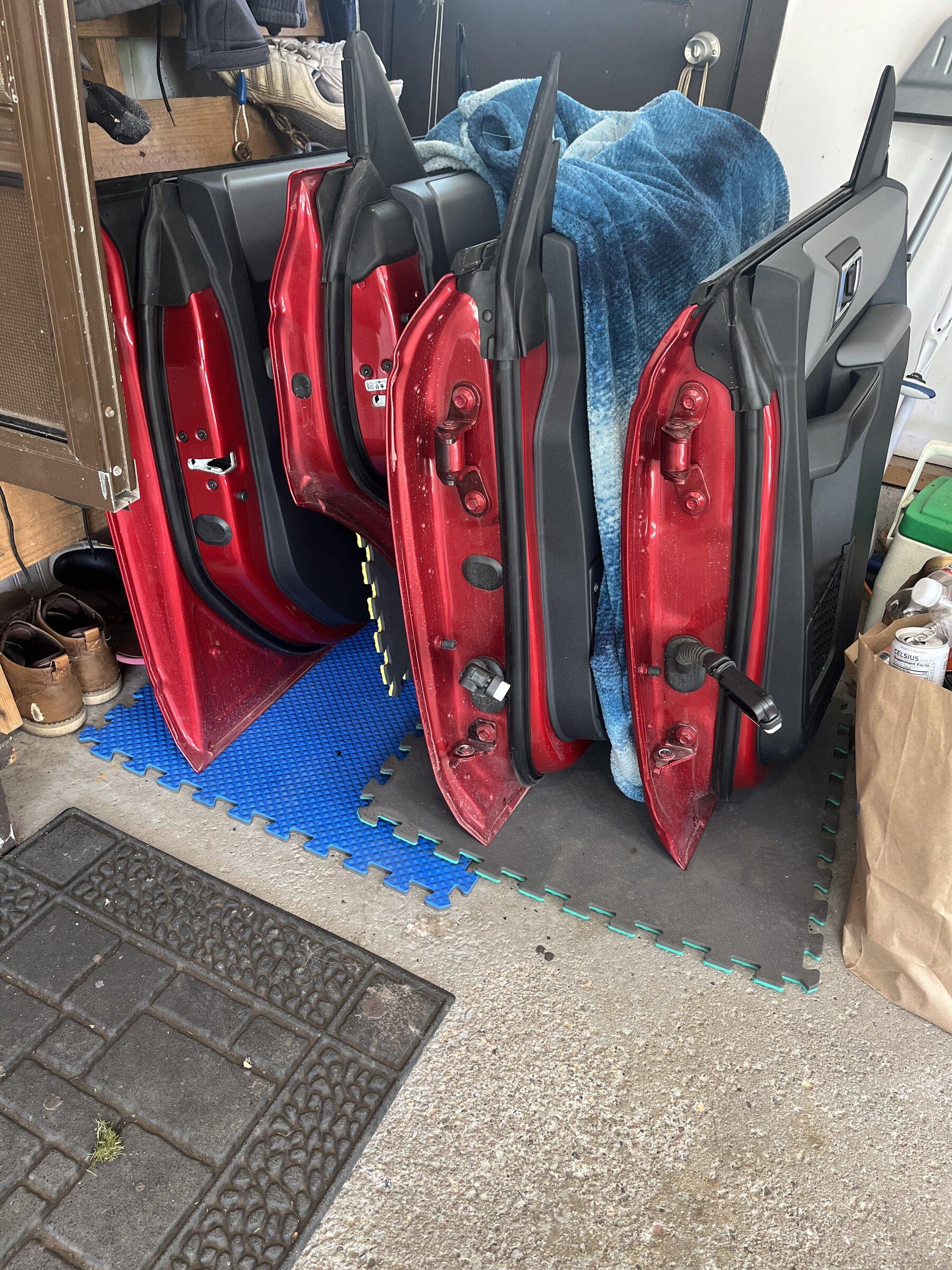 Ford Bronco Door Holders Using PVC Pipe -- When Off vehicle 31804129-9F56-45C8-A340-3FFEF1D40F01