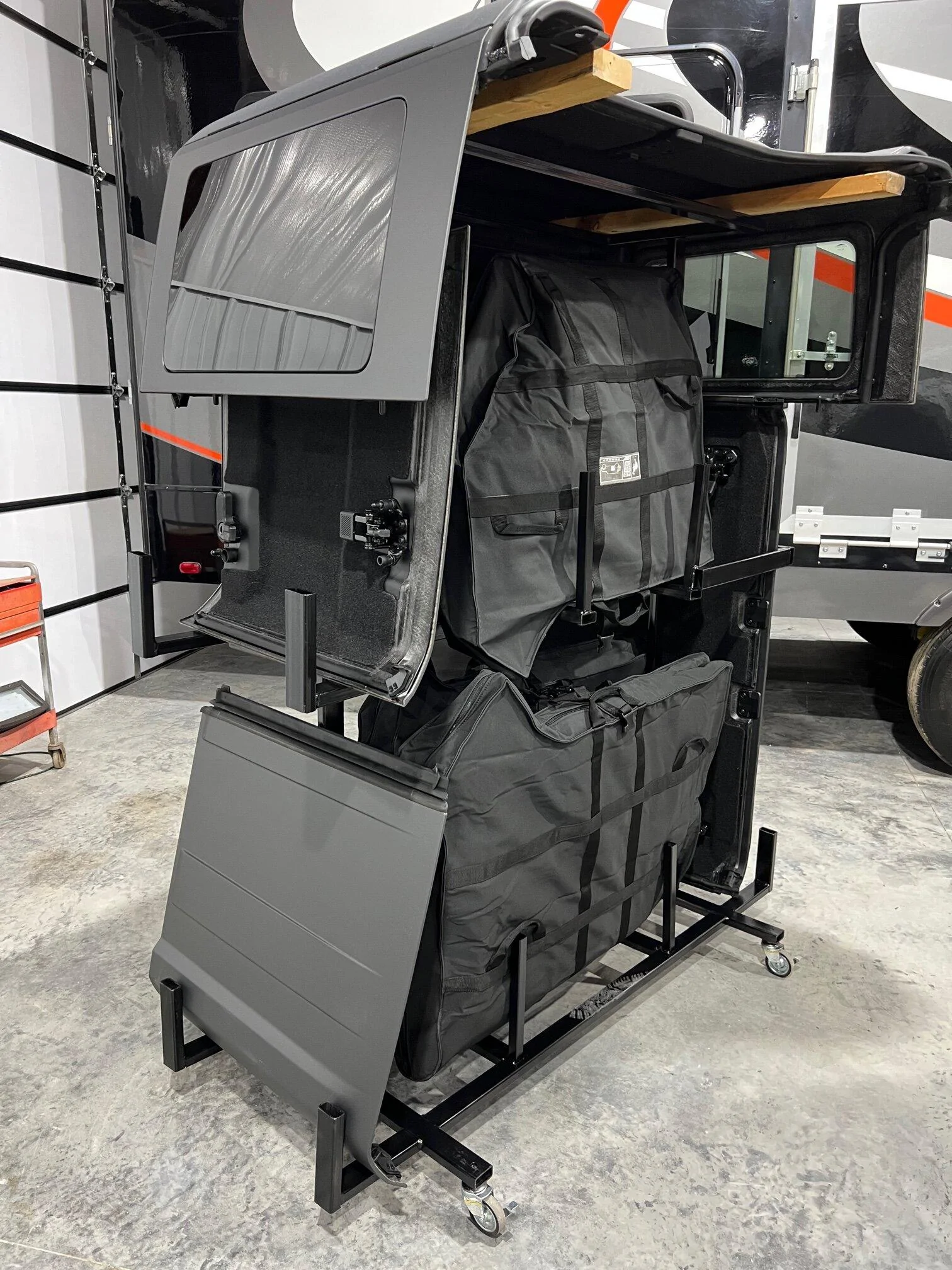 Ford Bronco Roof & Door Storage rack custom build IMG_2295