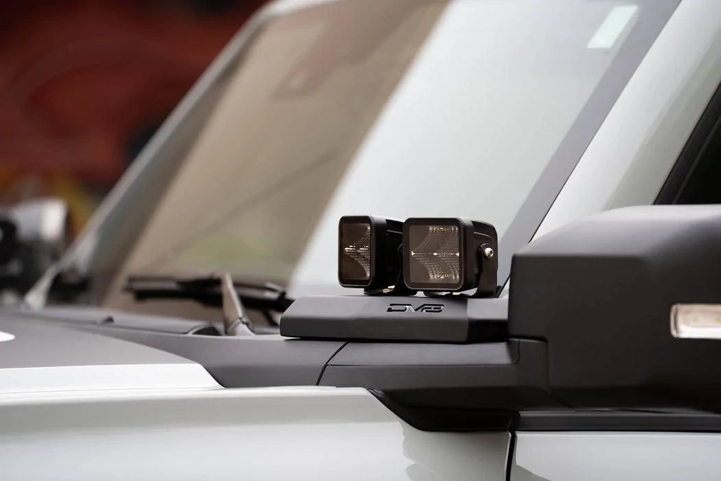Ford Bronco DV8 Offroad | A-Pillar Pod Light Mounts ford-bronco-a-pillar-light-mount_1051x700