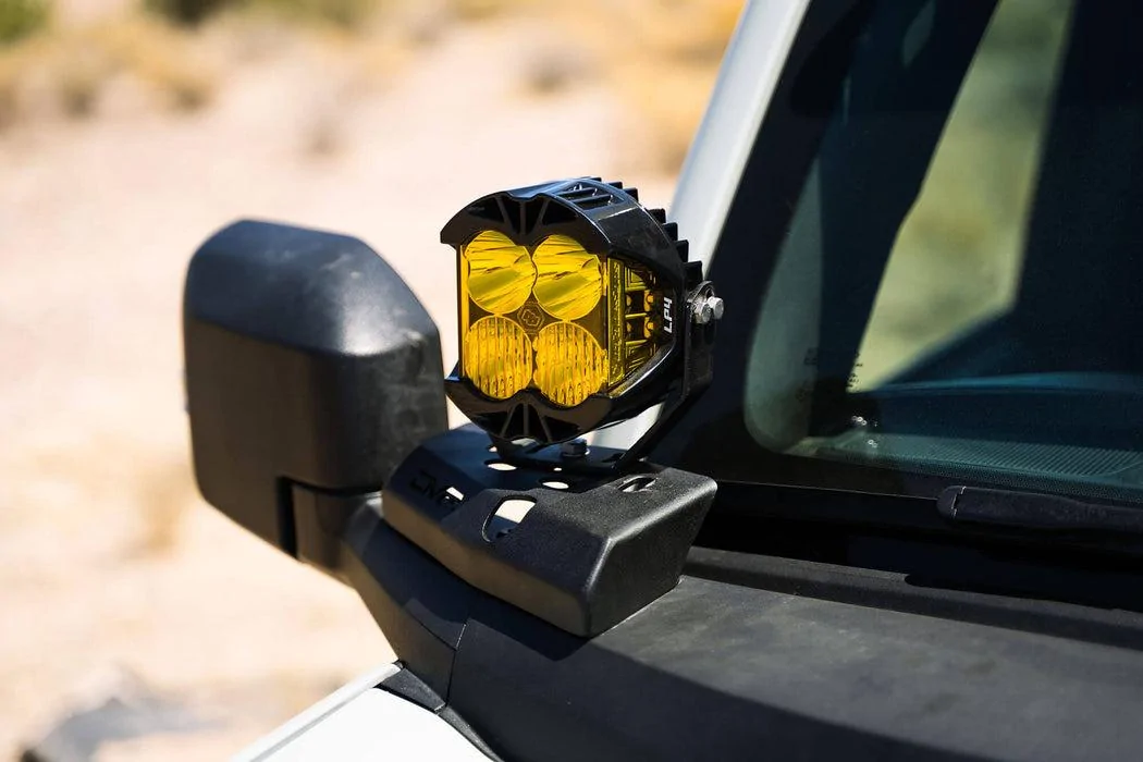 Ford Bronco DV8 Offroad | A-Pillar Pod Light Mounts ford-bronco-lp4-pod-light-mount_1051x700