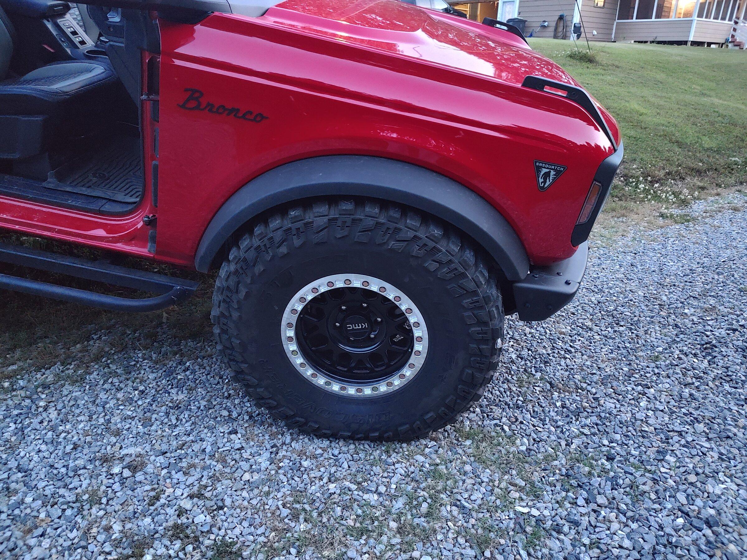Ford Bronco 37” tire rubbing modifications IMG_20220515_195123597_HDR