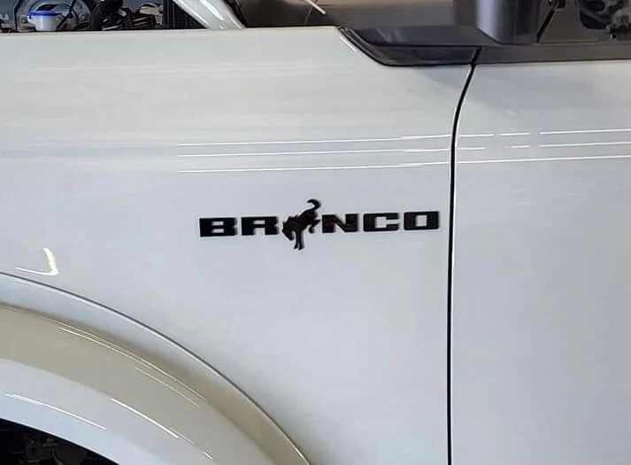 Ford Bronco Custom badge... Not mine badg