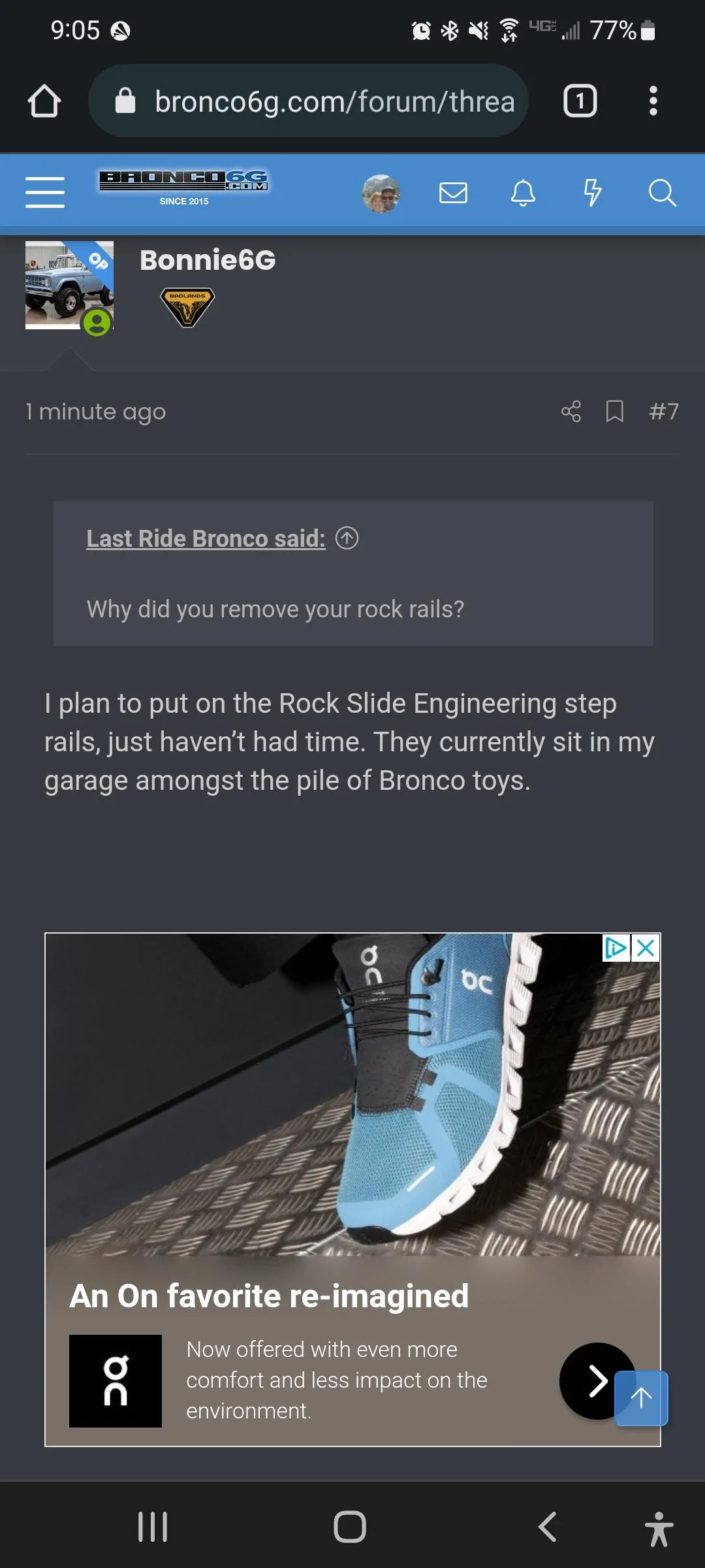 Ford Bronco Brittany Blue Bronco Heritage Build Screenshot_20220528-090531_Chrom