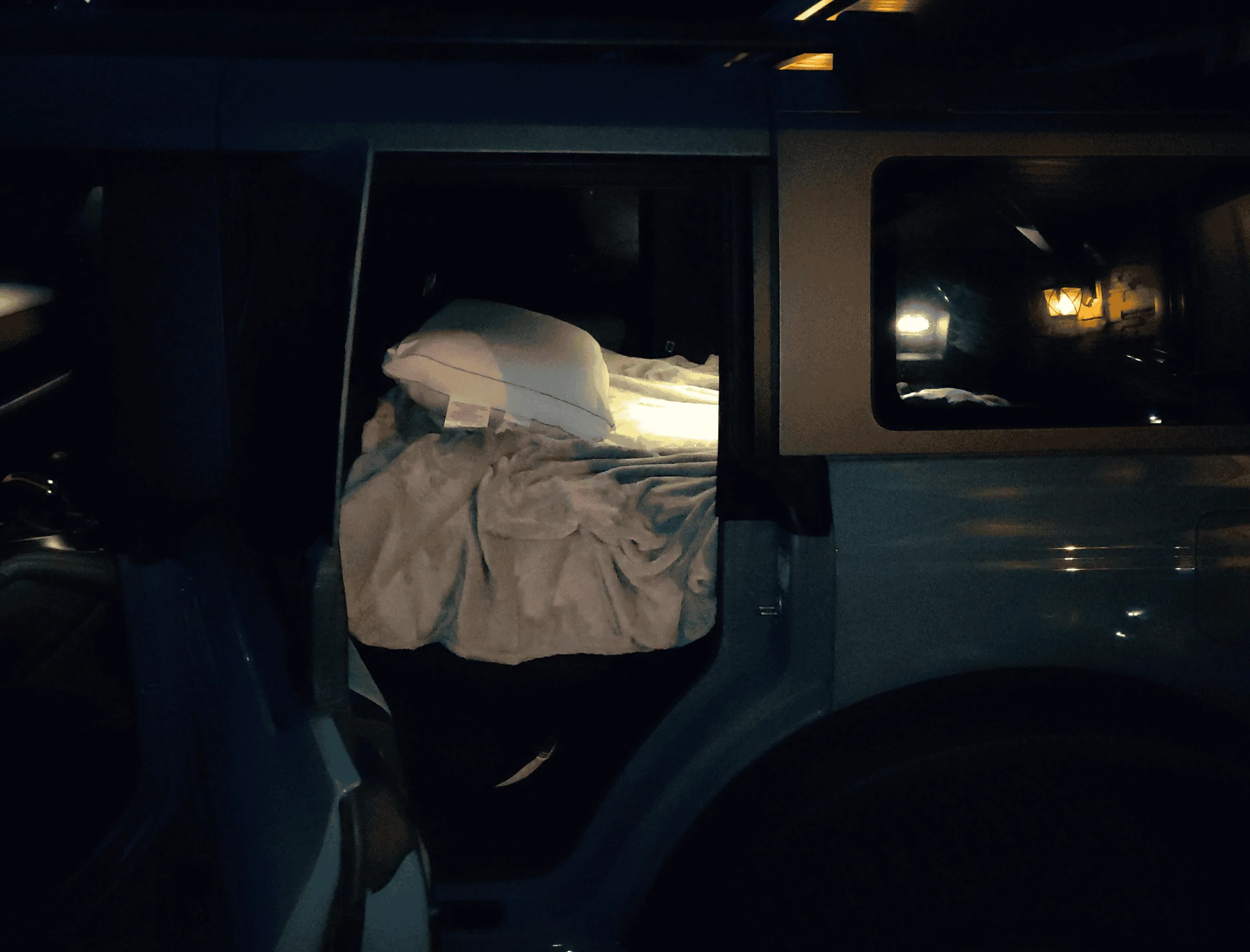 Ford Bronco First day with my Bronco, 1000 mile road trip and slept in back on air mattress IMG_20220528_205111