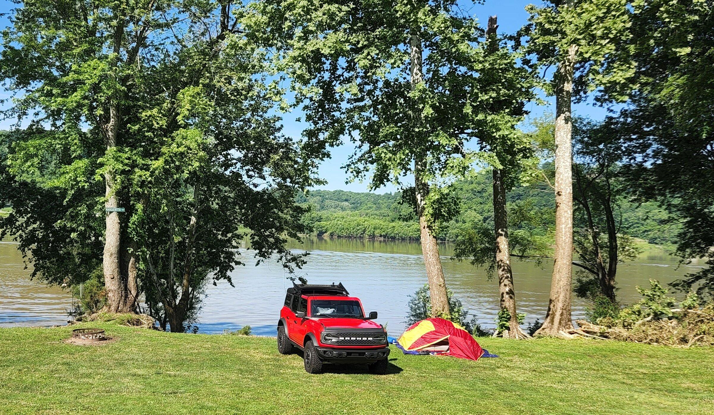 Ford Bronco First day with my Bronco, 1000 mile road trip and slept in back on air mattress 20220529_100127