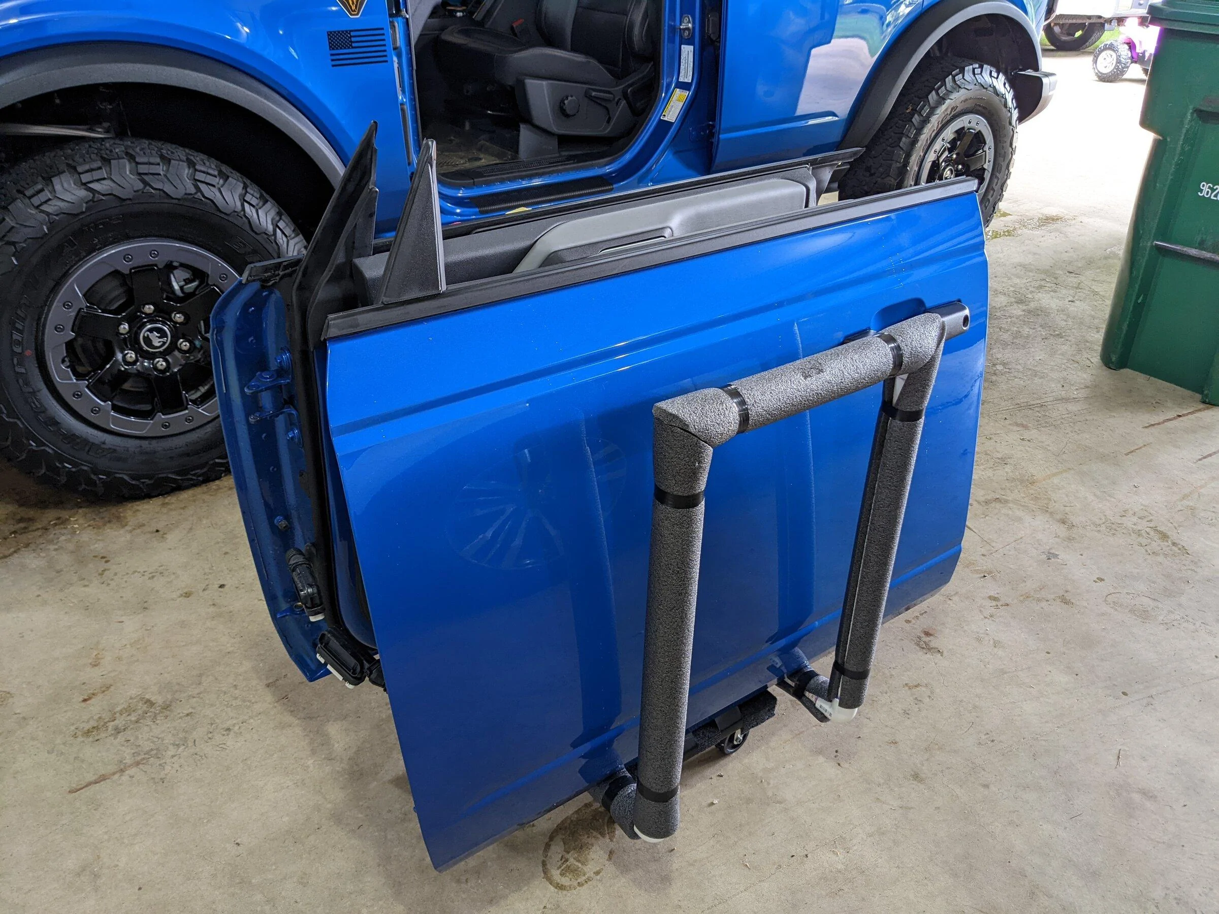 Ford Bronco Door Holders Using PVC Pipe -- When Off vehicle PXL_20220529_214839814