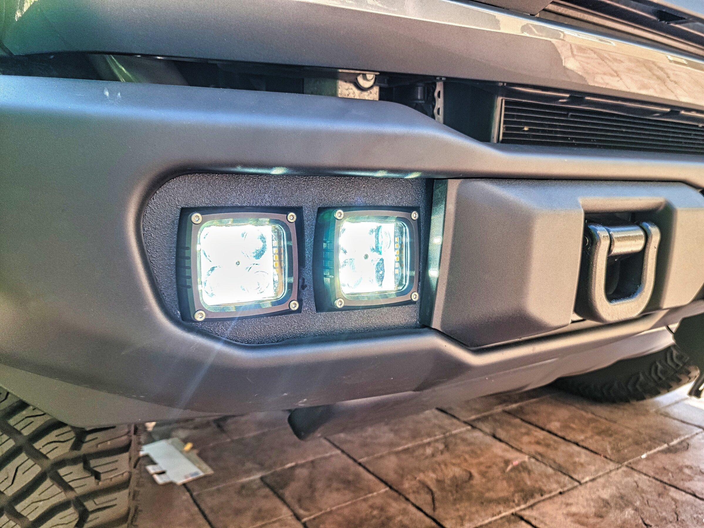 Ford Bronco FORD BRONCO CAPABLE BUMPER FOG LIGHTS KIT 20220529_161646