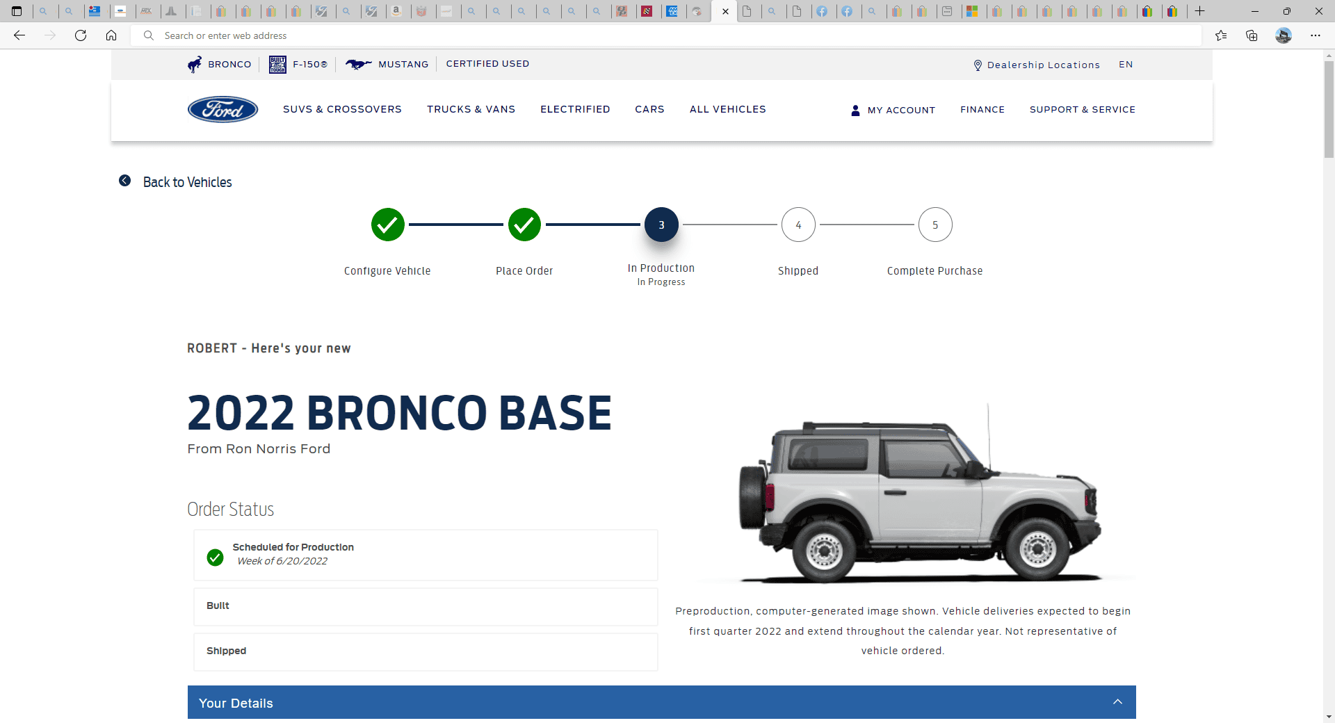 Ford Bronco 6/20/22 Build Week Group 1653910640188