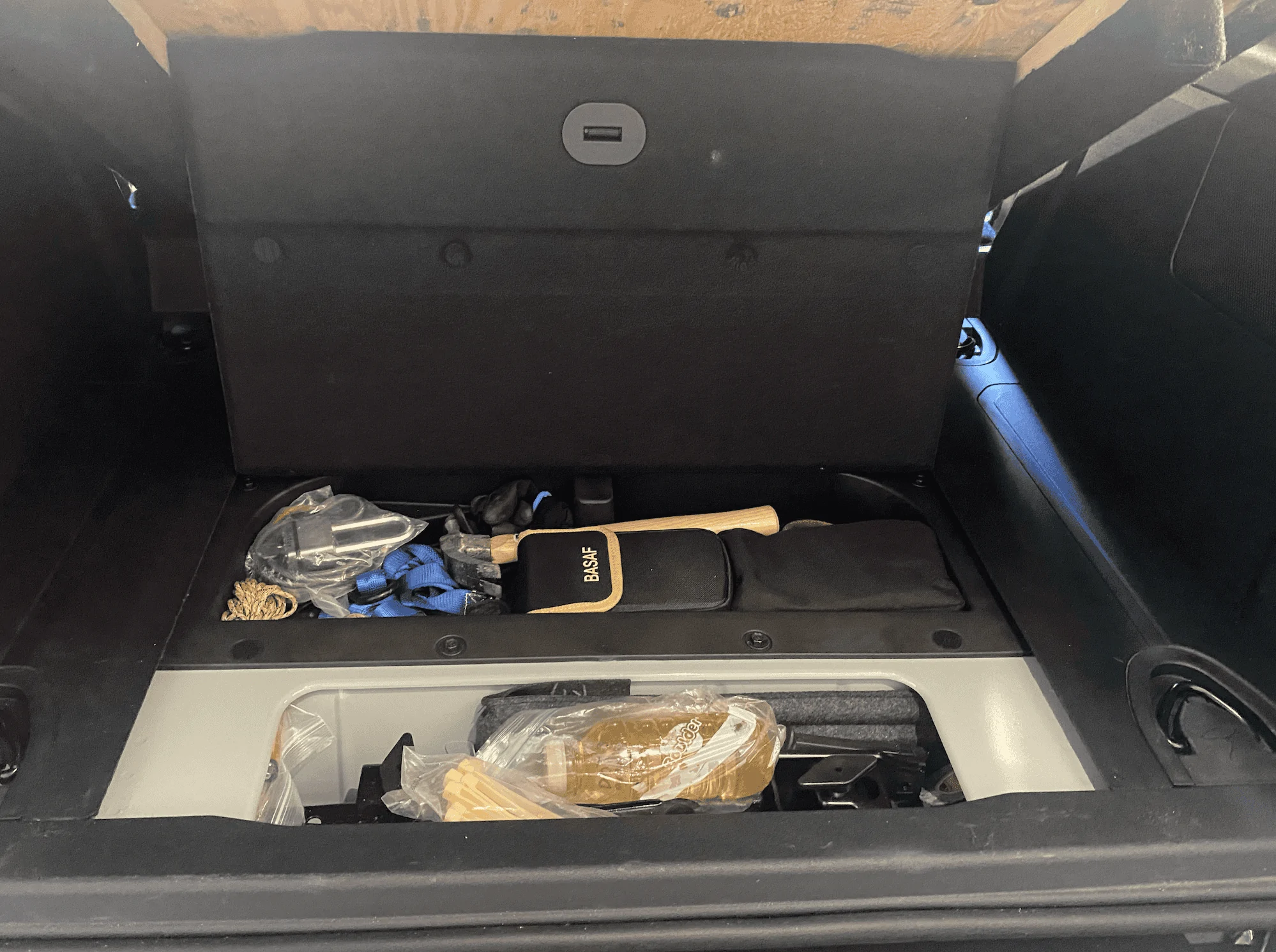 Ford Bronco My custom Sleeping Platform / Storage Area 8