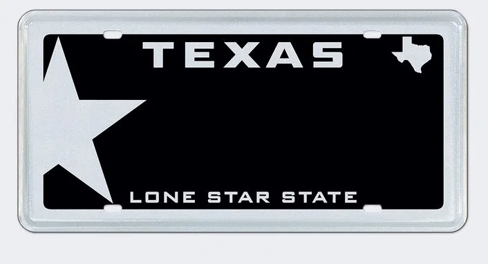 Ford Bronco Custom License Plate Frame plat