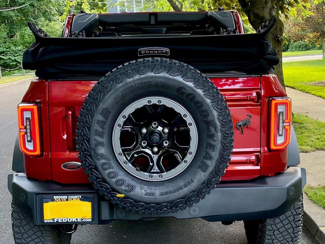 Ford Bronco Rapid Red Outer Banks SAS build (light mods) g62