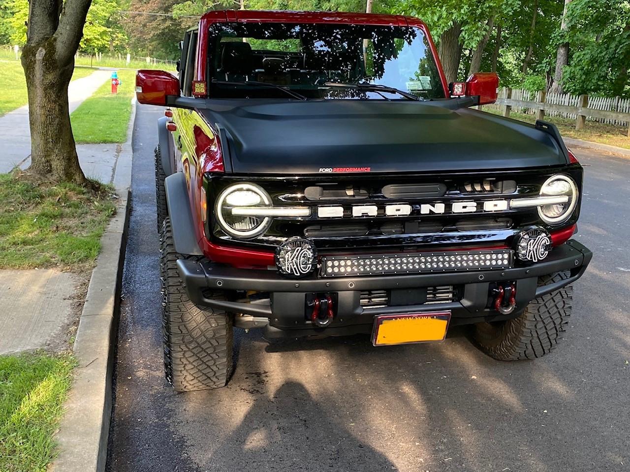 Ford Bronco Rapid Red Outer Banks SAS build (light mods) g64