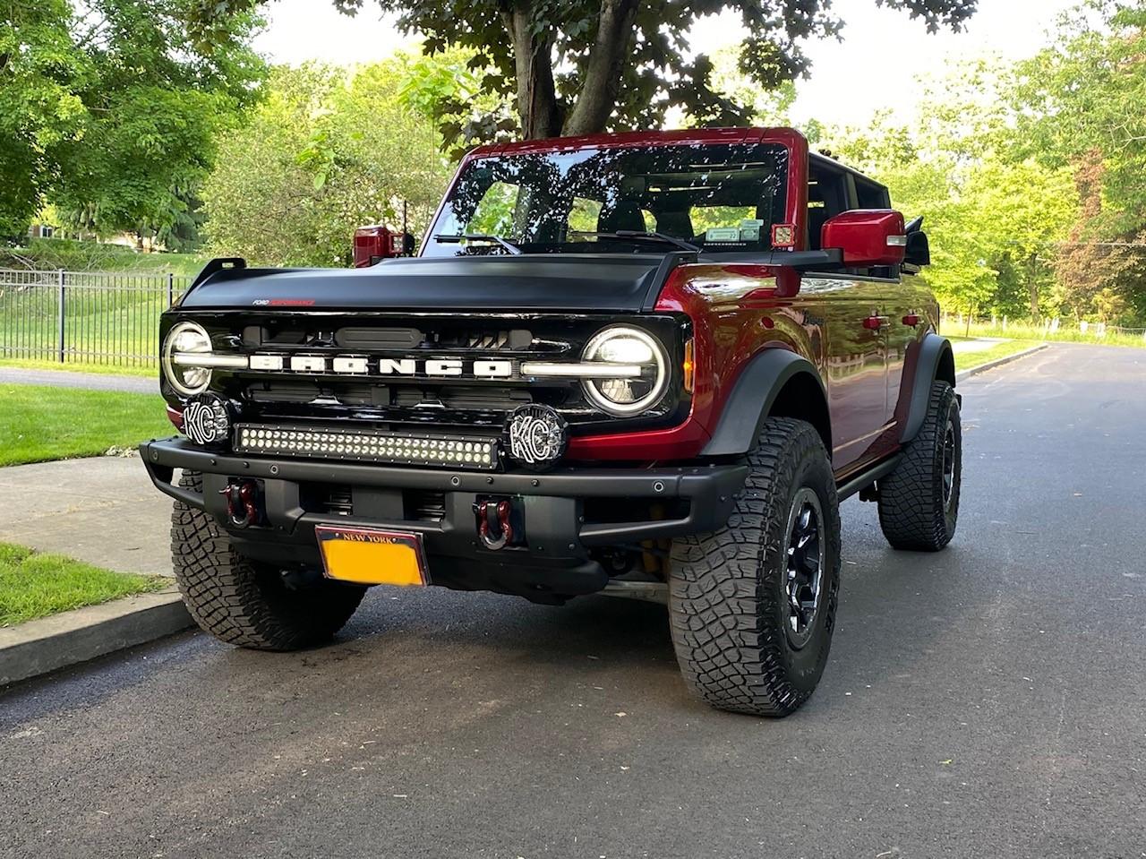 Ford Bronco Rapid Red Outer Banks SAS build (light mods) g65
