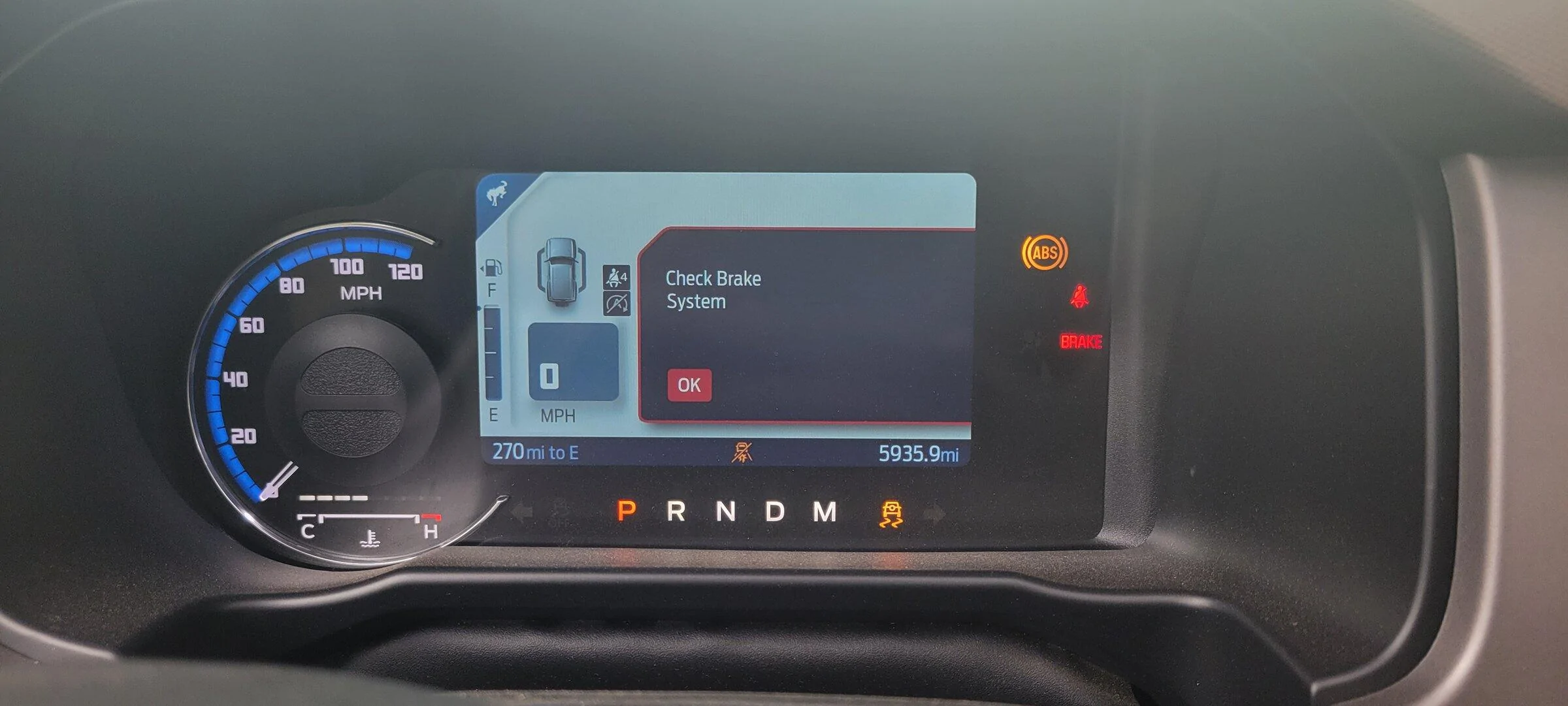 Ford Bronco Warnings when starting 20220525_161457