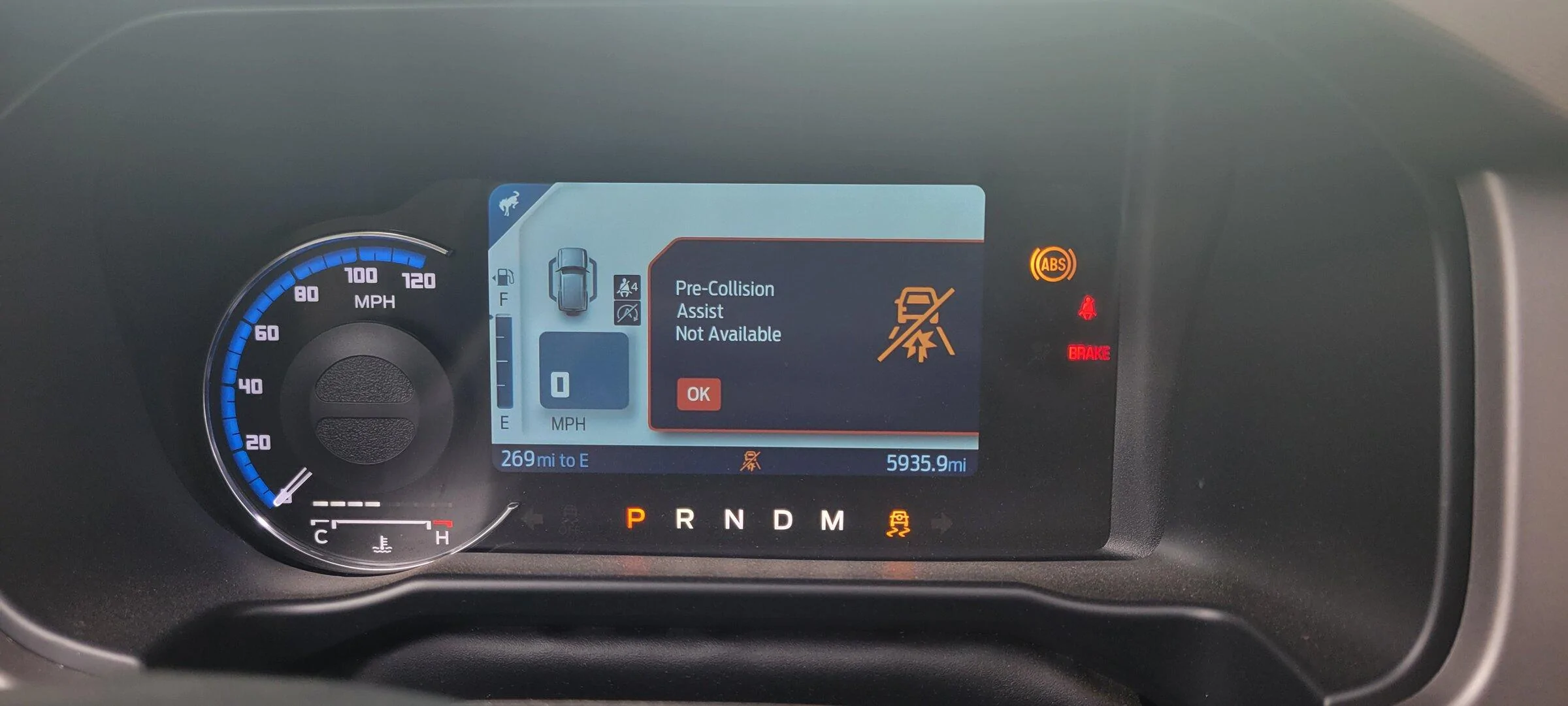 Ford Bronco Warnings when starting 20220525_161502