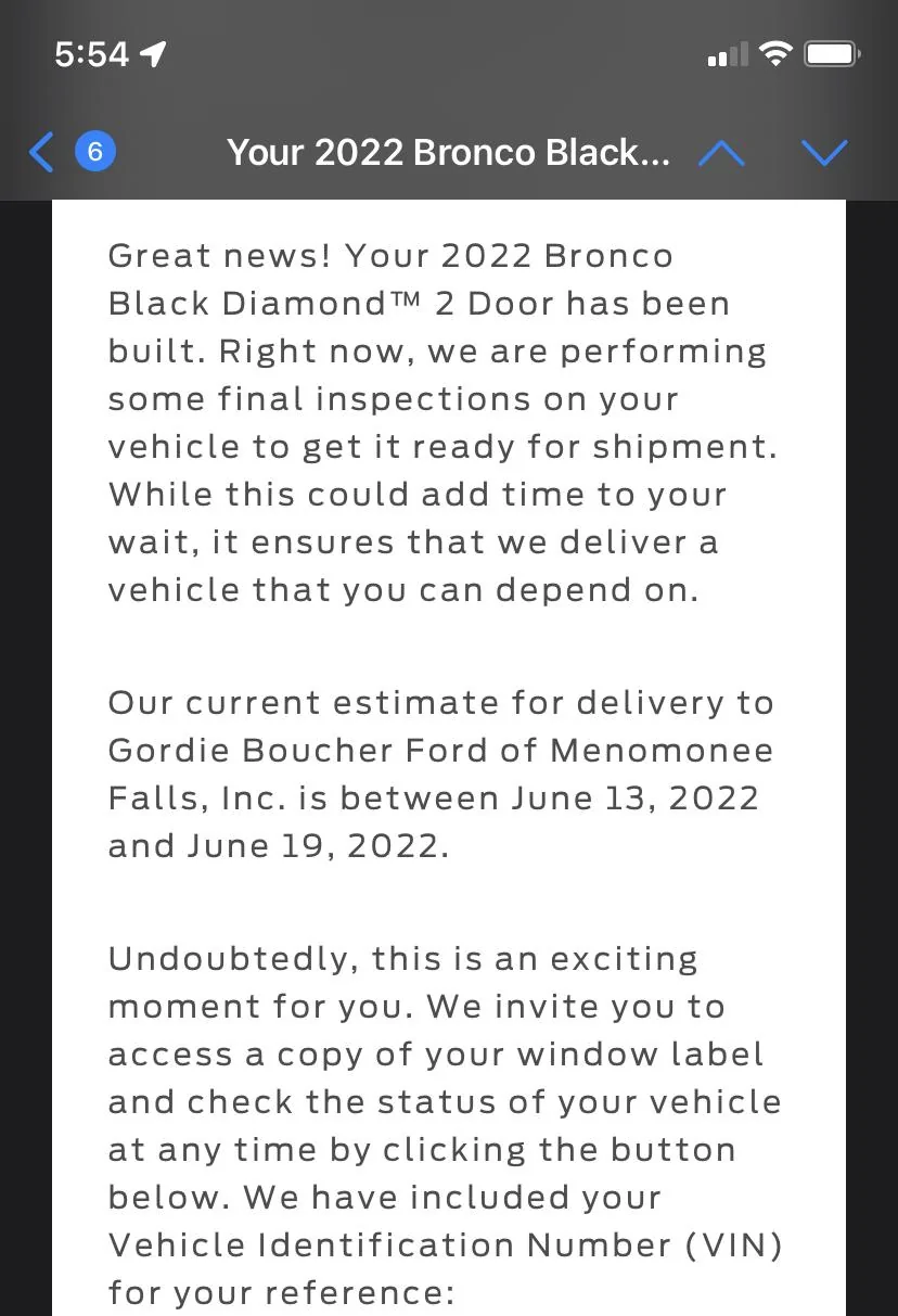 Ford Bronco 5/23 Build Week CBD98C53-B9D7-4A25-88B6-CA22679A32E6