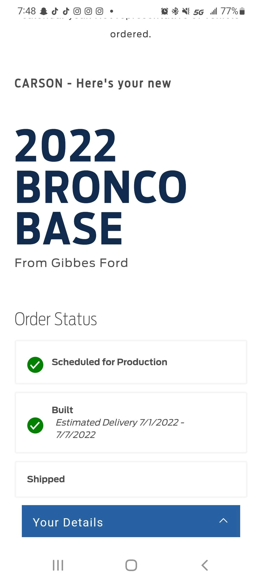 Ford Bronco 5/23 Build Week Screenshot_20220604-074815_Samsung Internet