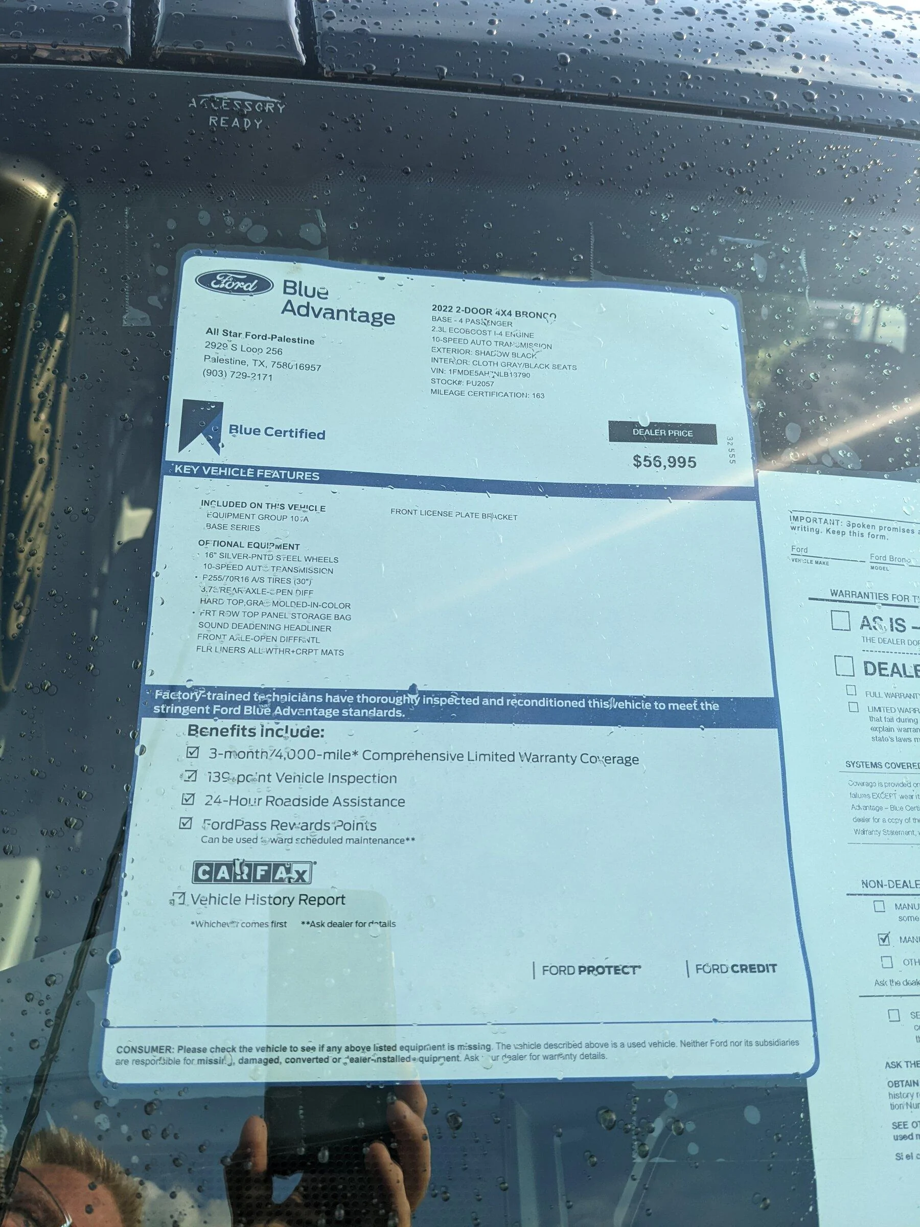Ford Bronco Base 2dr For Sale - 56,995 PXL_20220604_125245717