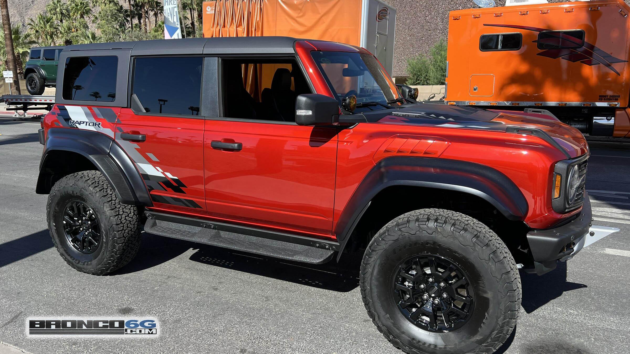Ford Bronco Herd of Bronco Raptors Spotted in Palm Springs 2022 Ford Bronco Raptor 6