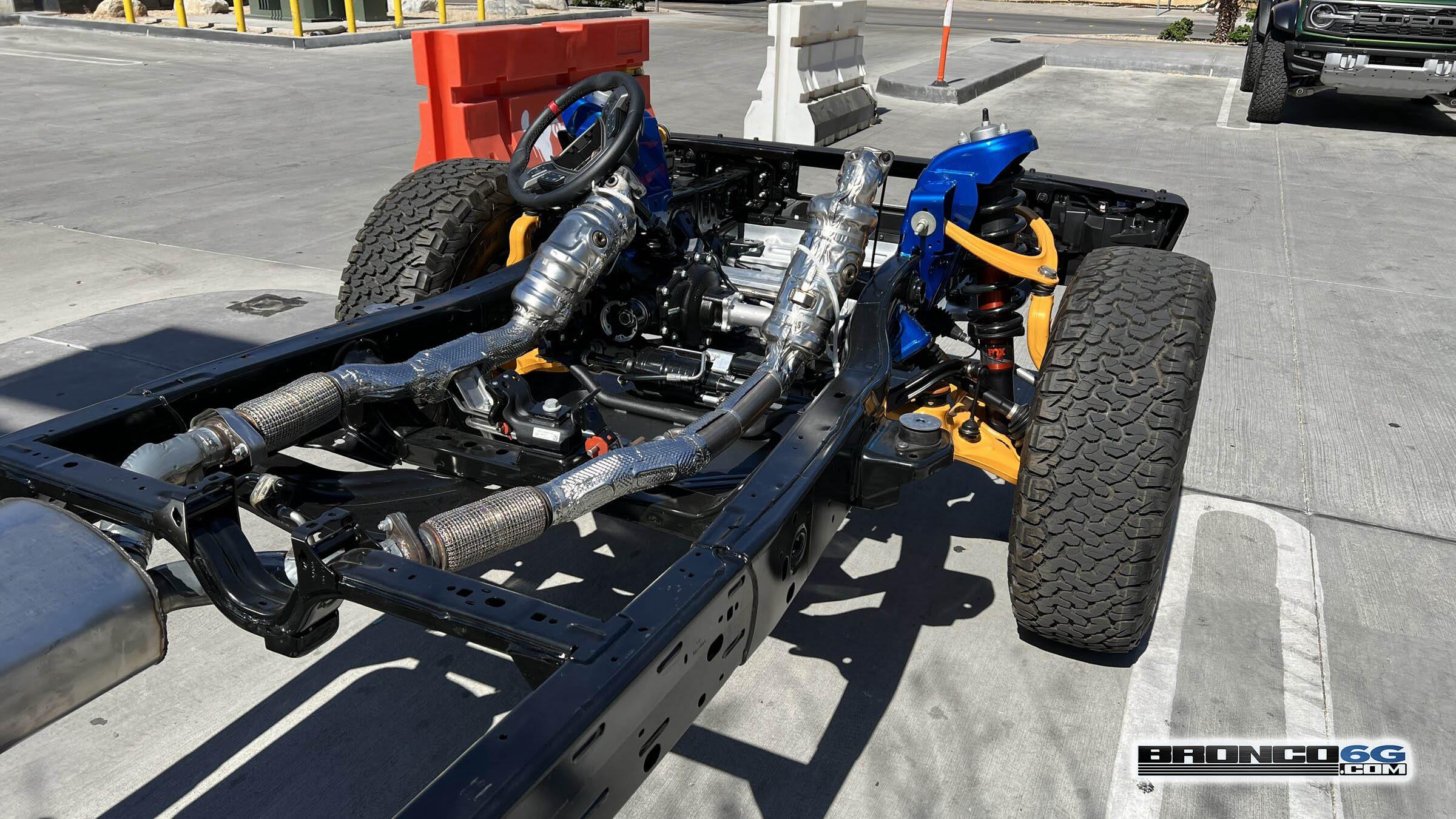 Ford Bronco Herd of Bronco Raptors Spotted in Palm Springs 2022 Ford Bronco Raptor Chassis Platform 5