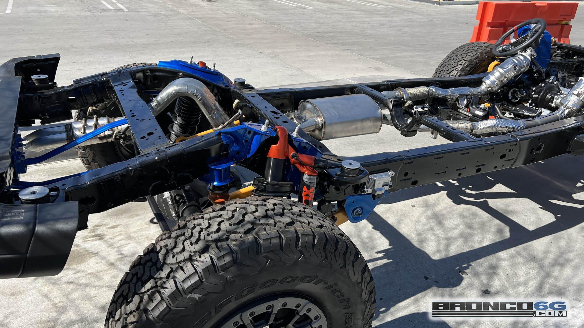 Ford Bronco Herd of Bronco Raptors Spotted in Palm Springs 2022 Ford Bronco Raptor Chassis Platform 4