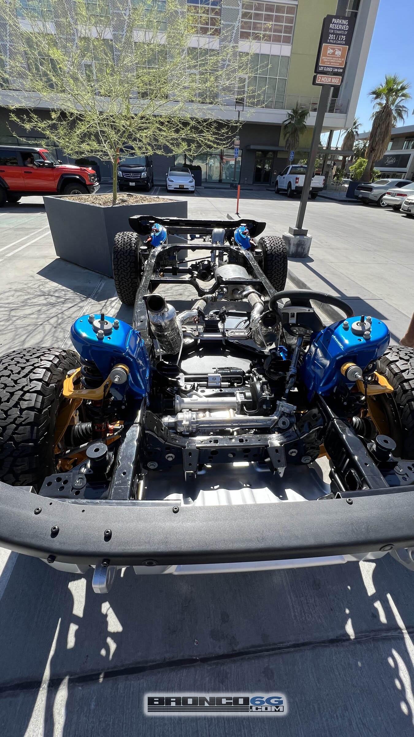 Ford Bronco Herd of Bronco Raptors Spotted in Palm Springs 2022 Ford Bronco Raptor Chassis Platform 3