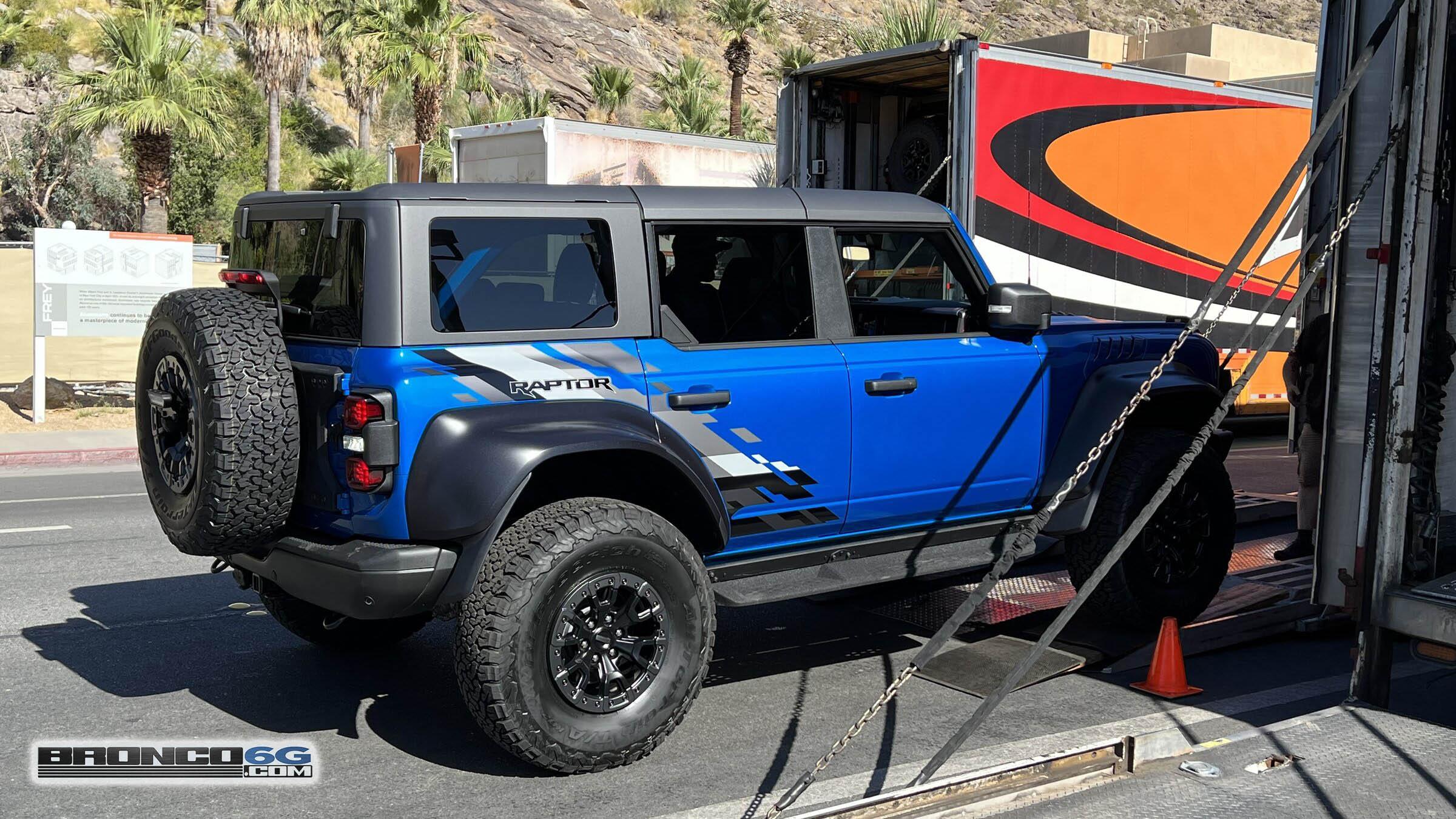 Ford Bronco Herd of Bronco Raptors Spotted in Palm Springs 1654365431072