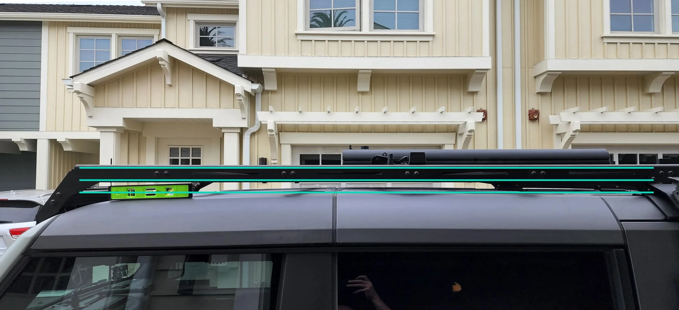 Ford Bronco TrailRax Modular Roof Rack Development & Details Rack-with-Lines