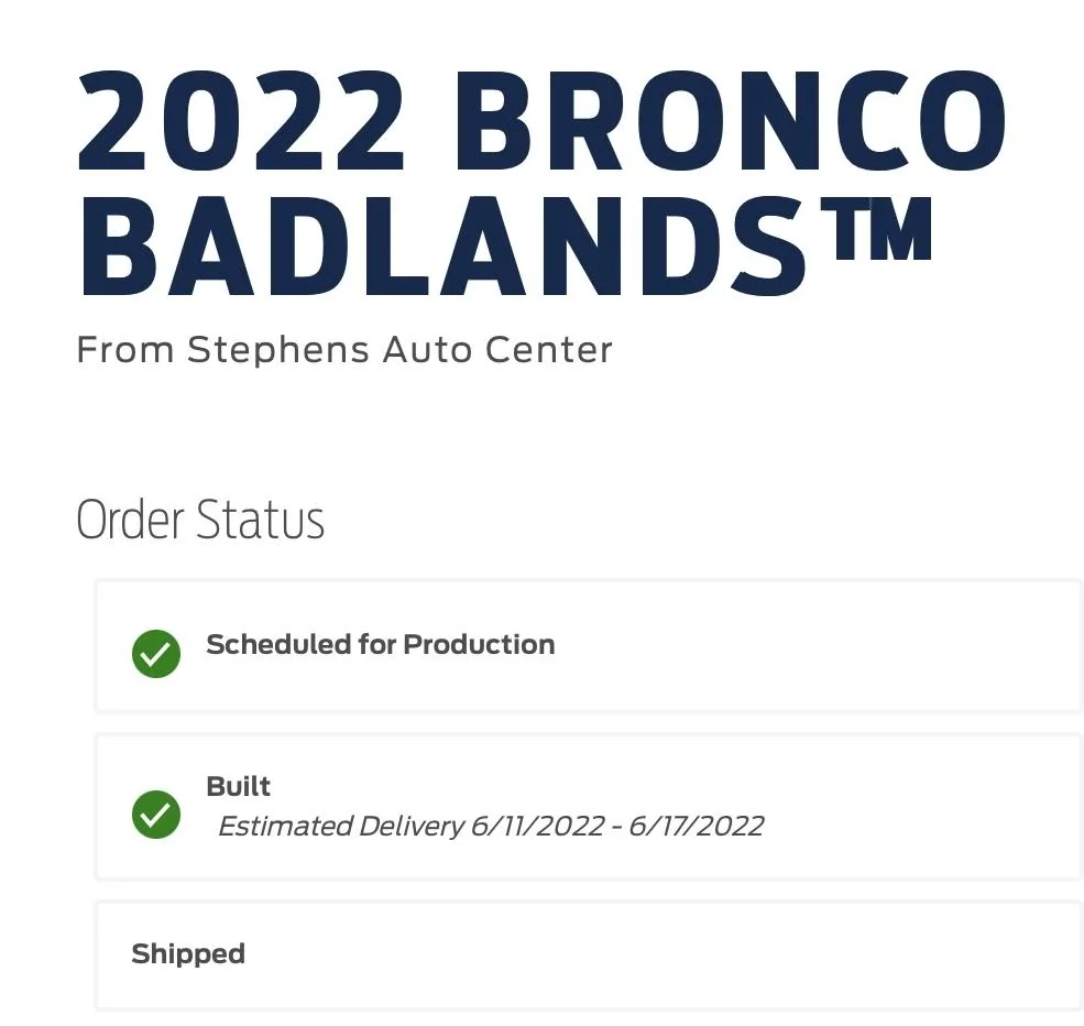 Ford Bronco 5/23 Build Week F140A5E4-D223-43D8-9D6B-338D67D72B1E