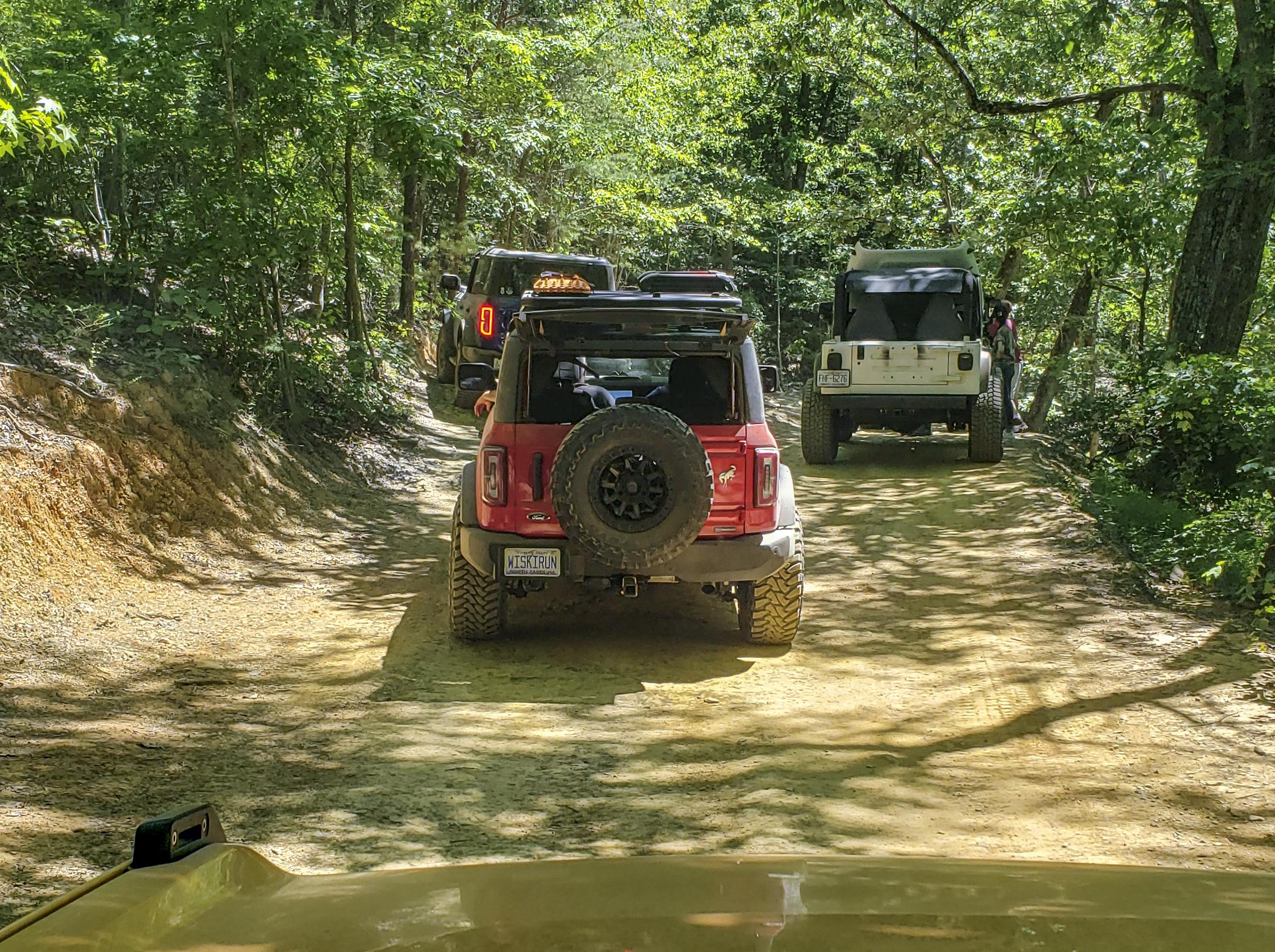 Ford Bronco Biggest Bronco day at Uwharrie National Forest yet 20220604 Uwharrie Trip w Carolina Bronco Club 09 LR