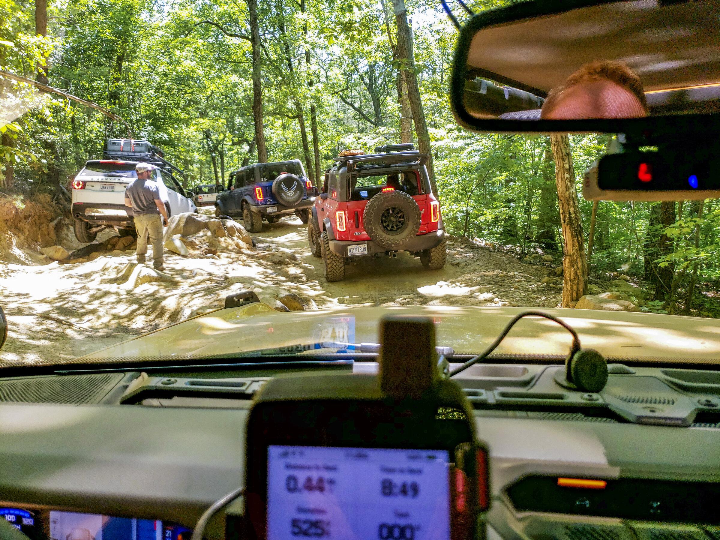 Ford Bronco Biggest Bronco day at Uwharrie National Forest yet 20220604 Uwharrie Trip w Carolina Bronco Club 08 LR