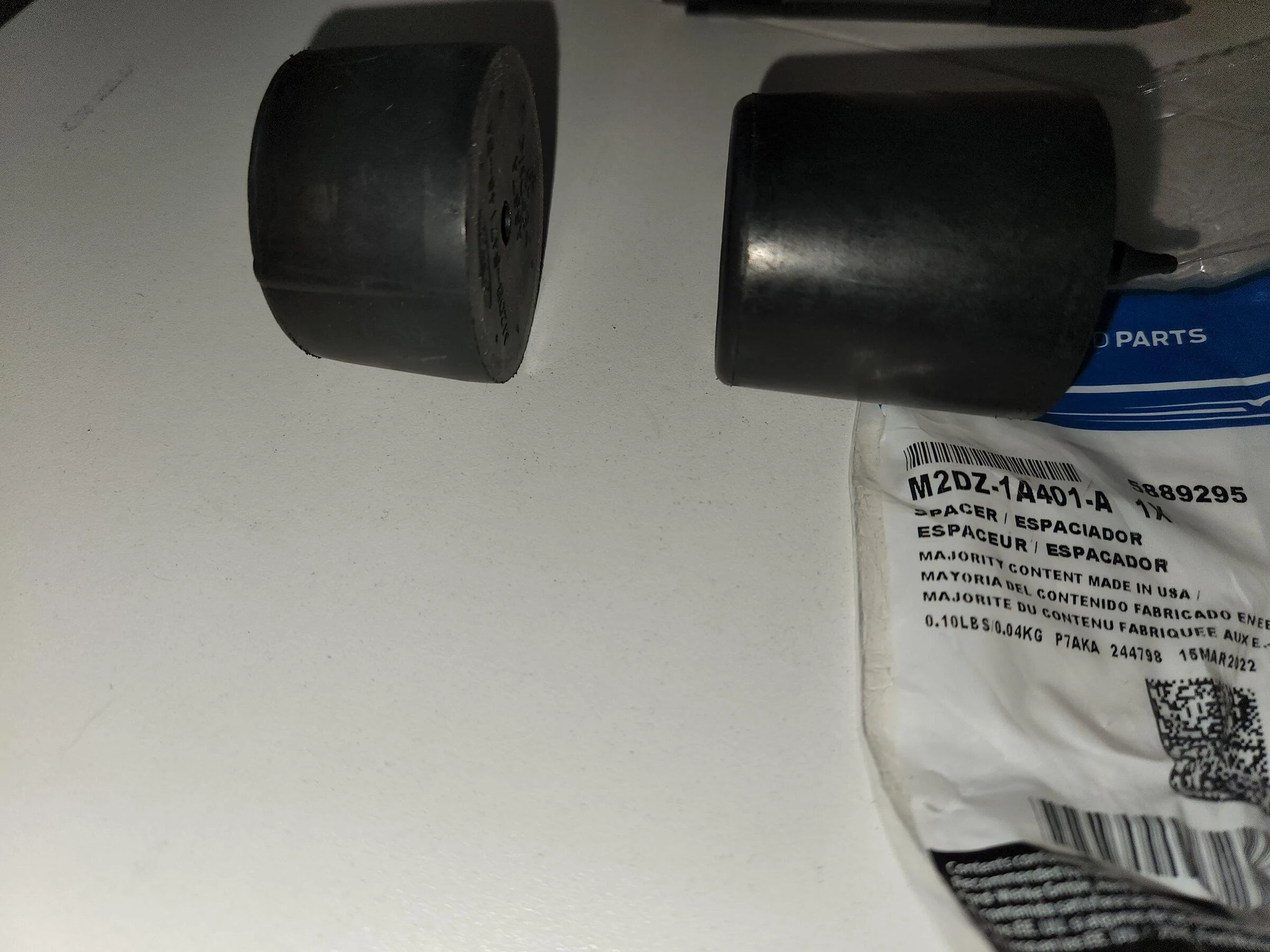 Ford Bronco Spare tire rubber bumpers 20220606_164201