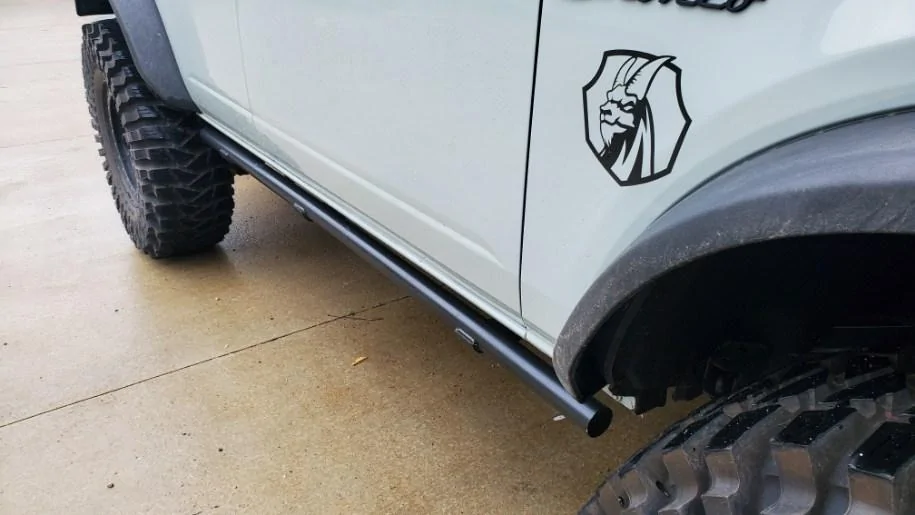 Ford Bronco "No-Step" Rock Slider from GOAT Fabrication 001