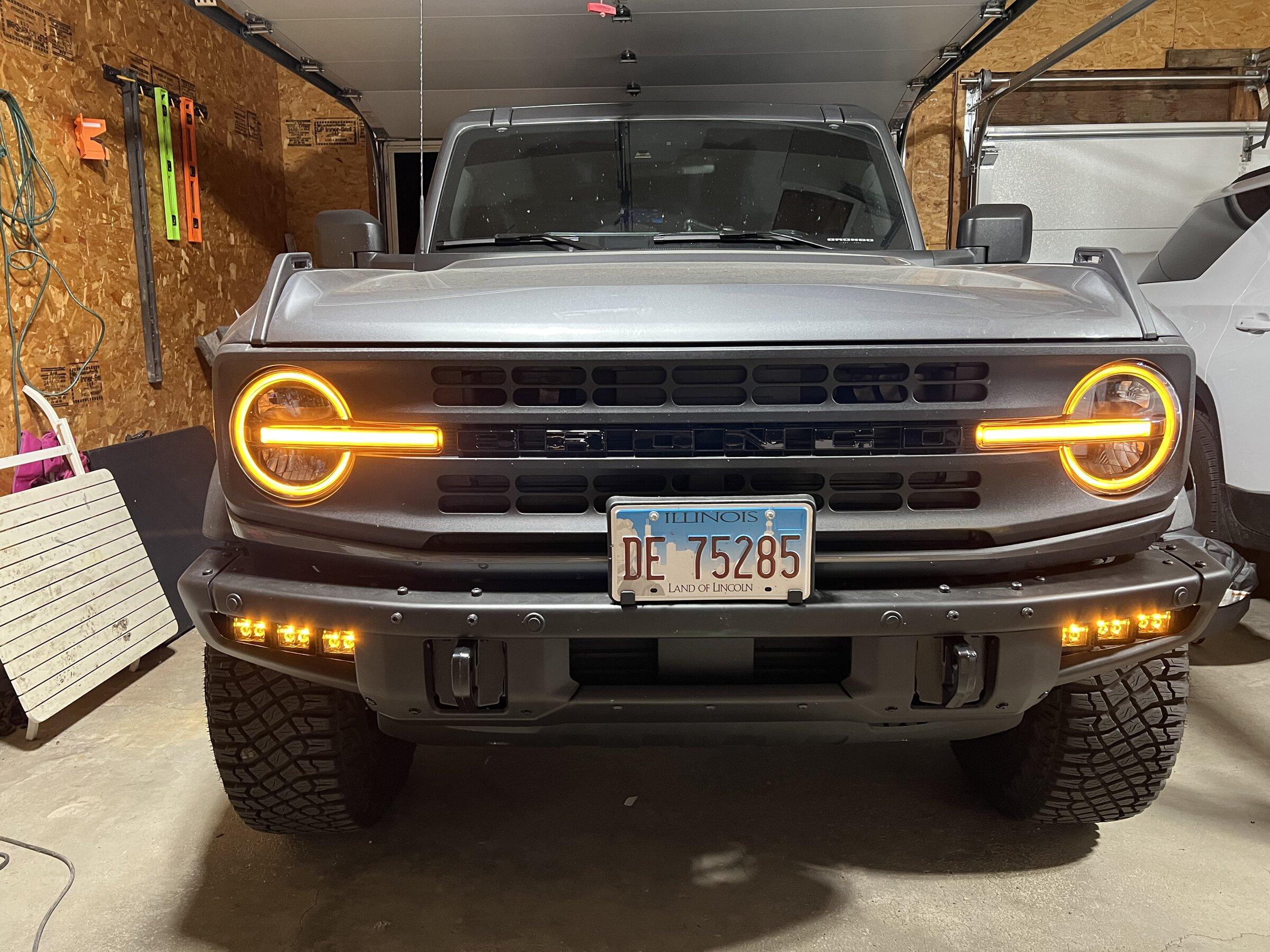 Ford Bronco Pre-production Bronco Raptor "Warthog" headlights installed on my base Bronco! 1E45A33D-95B2-462C-9413-CB5A94F3BB81