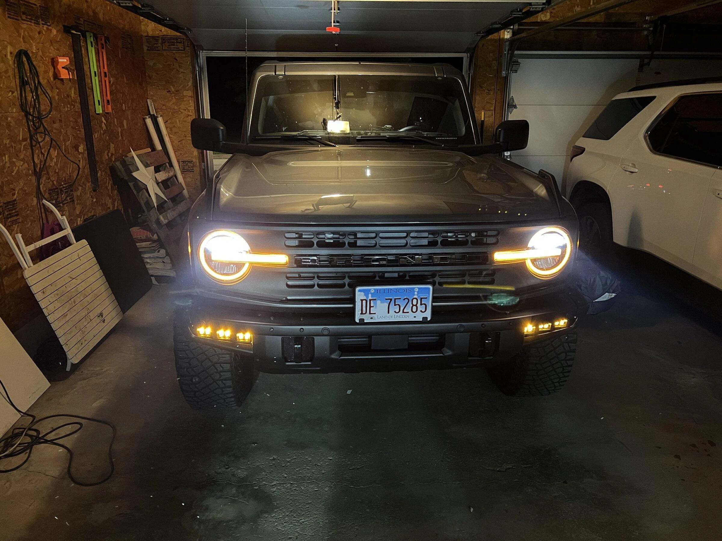 Ford Bronco Pre-production Bronco Raptor "Warthog" headlights installed on my base Bronco! CB24E2FC-AEC7-4B73-8FC5-6D175490D689
